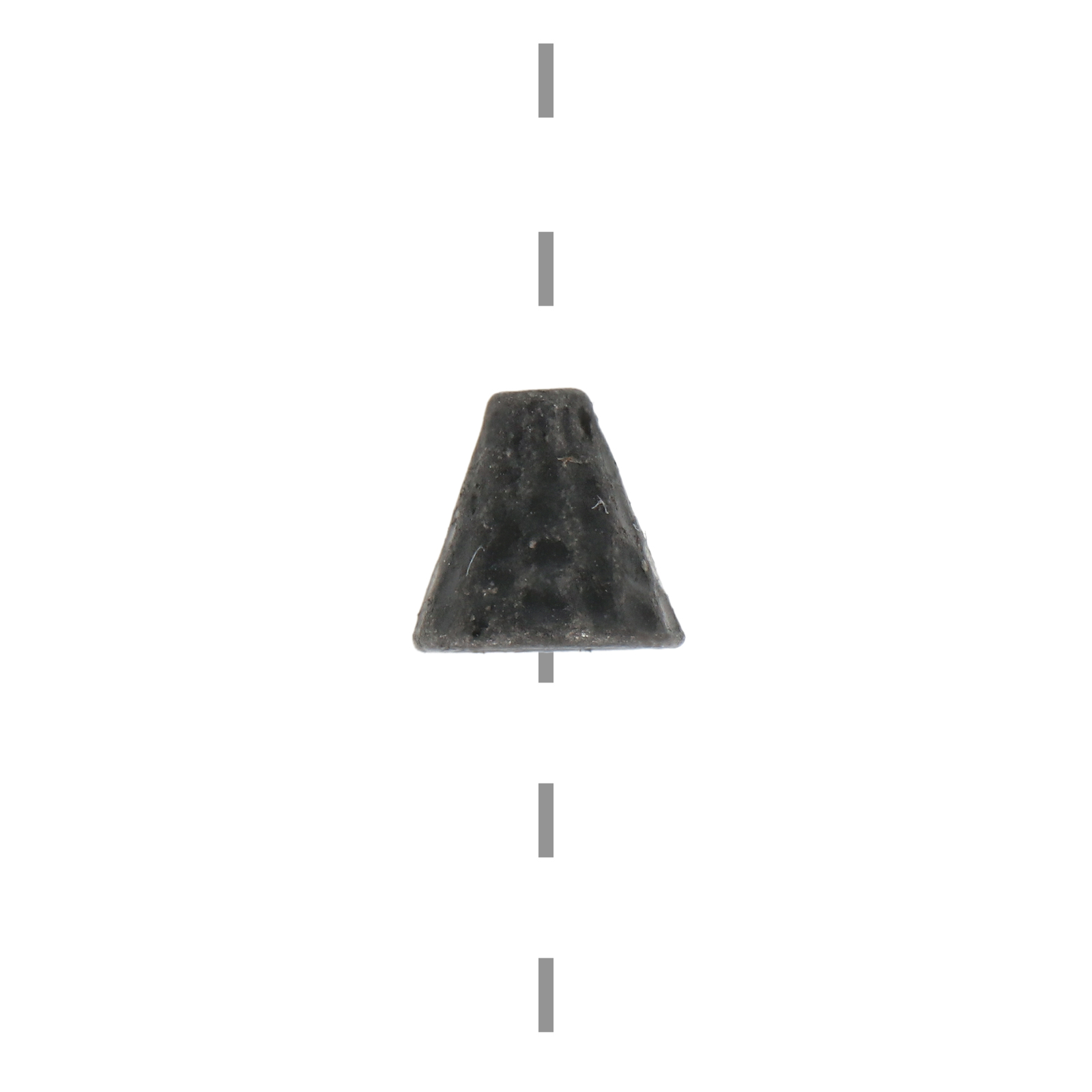 gunmetal hammertone cone 8x8mm | 2pc