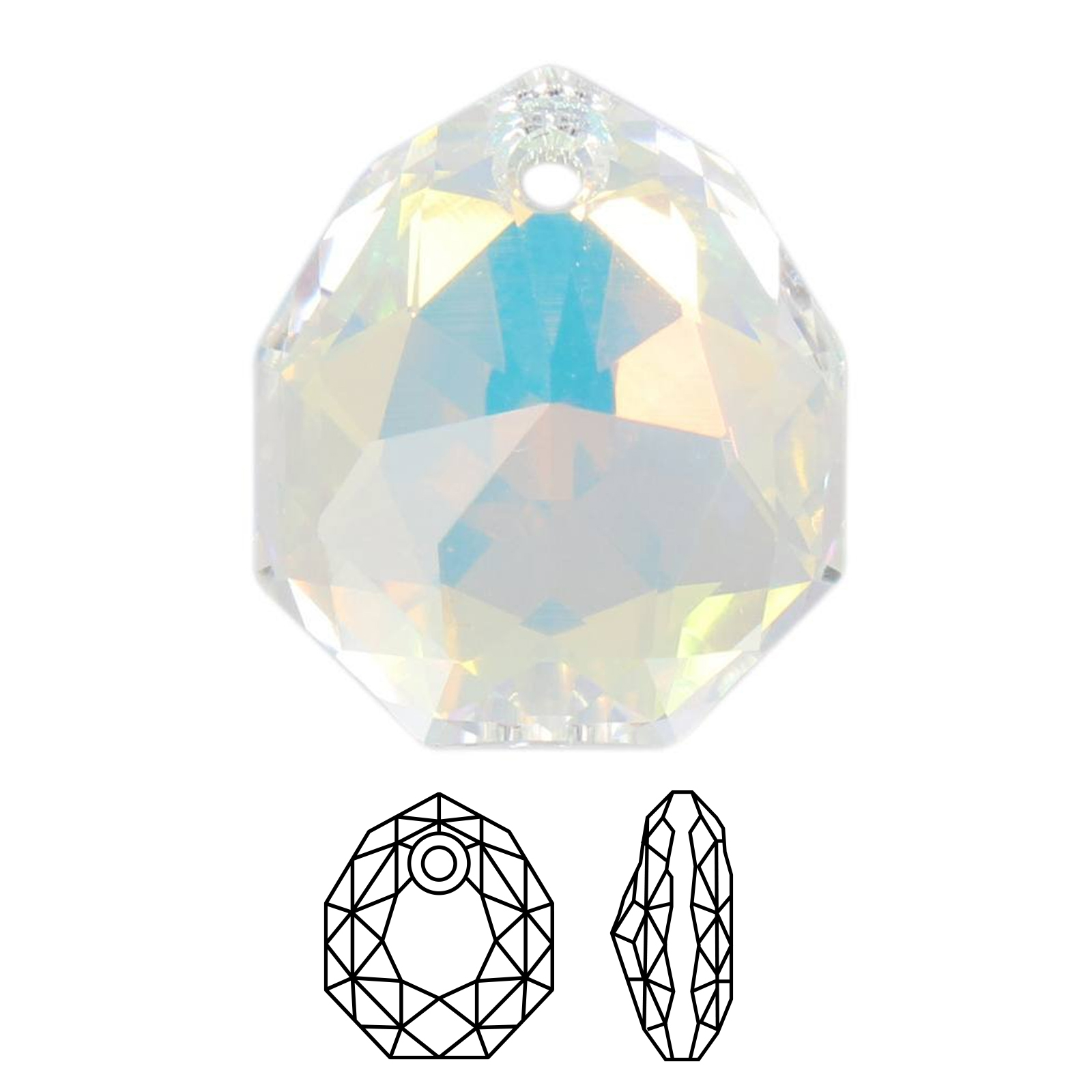 majestic (6436) crystal ab 16mm | 1pc