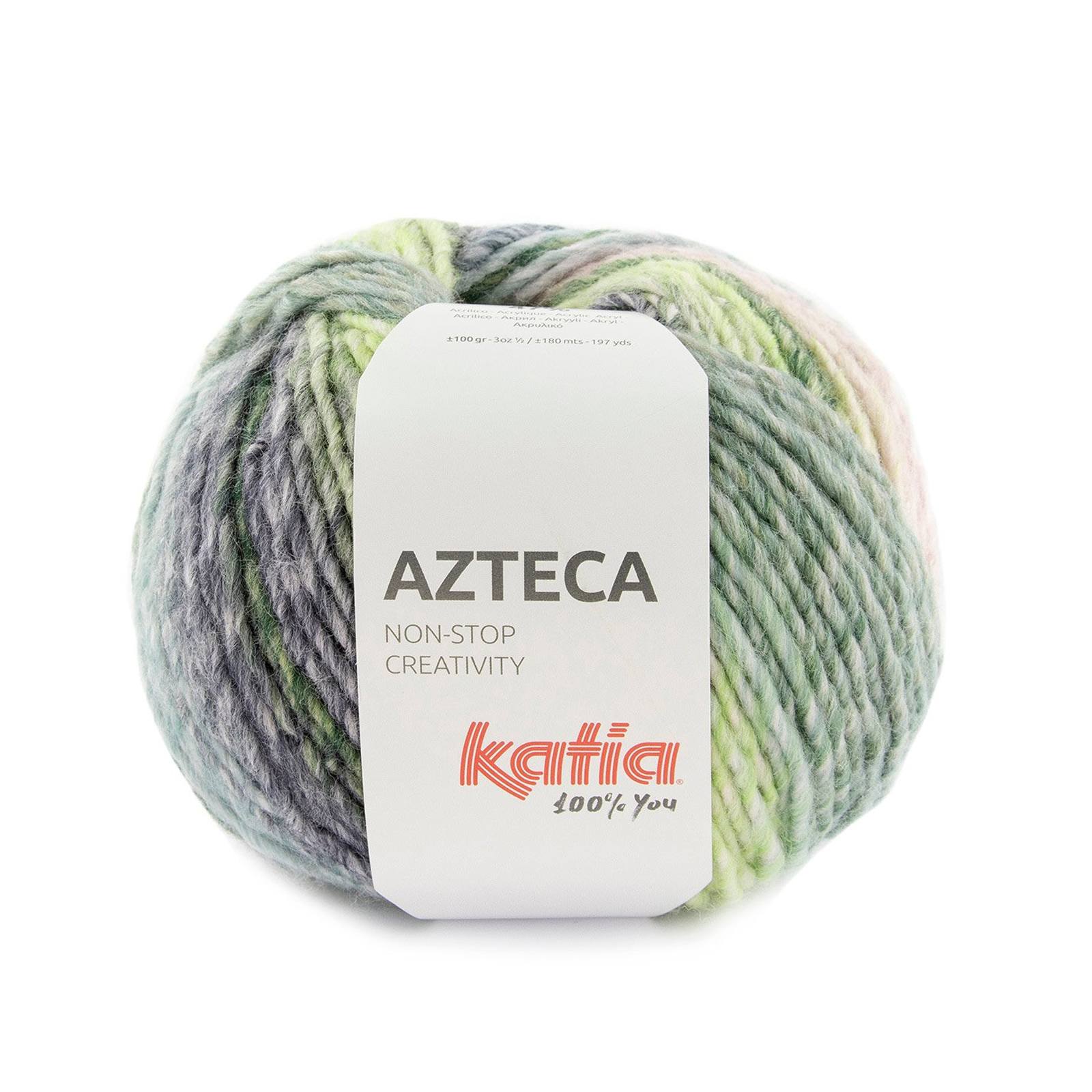 katia azteca - pastel green/violet (7879) - 100gr (180mt) | 1pc