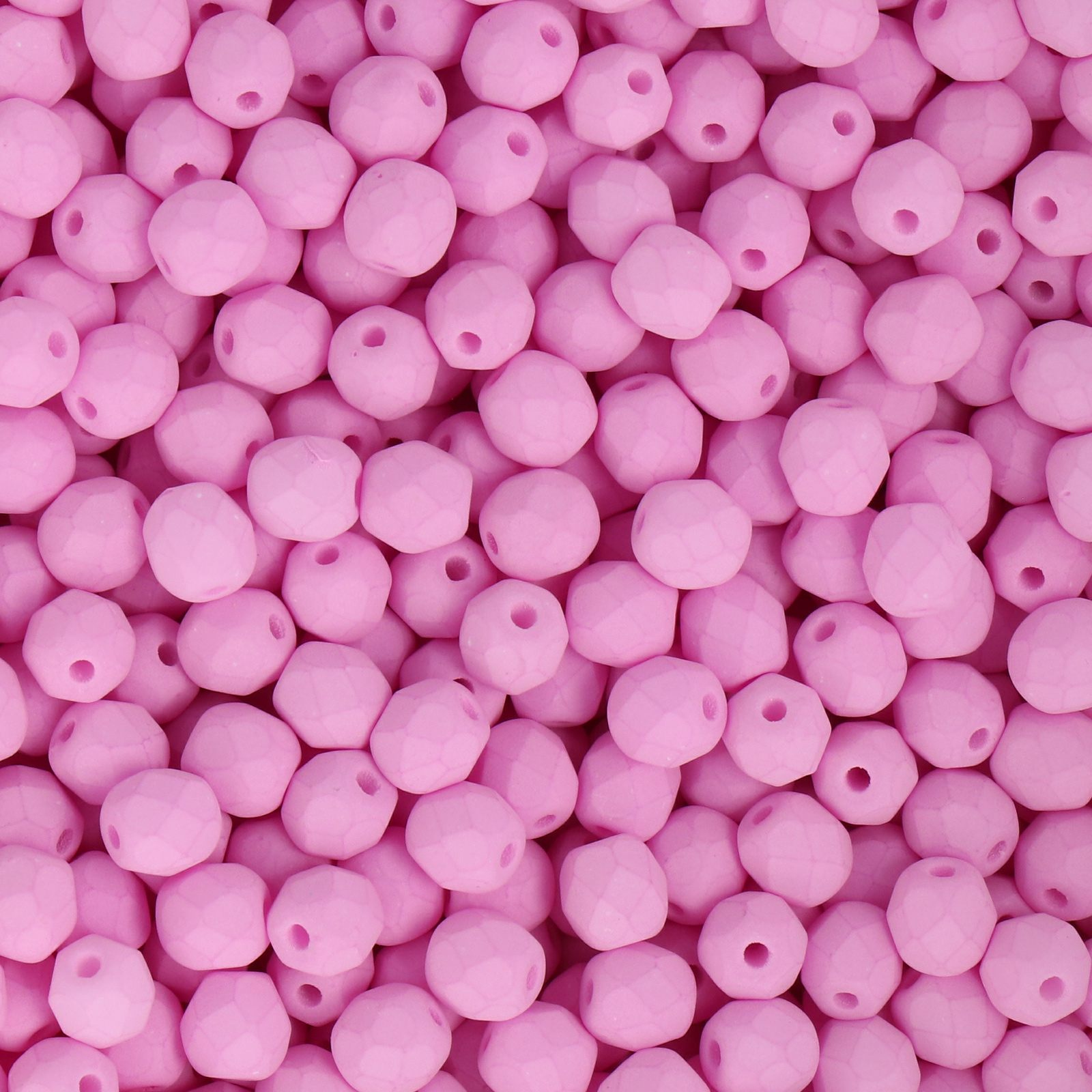 böhmische glasschliffperlen bondeli matte magenta 4mm | 50st