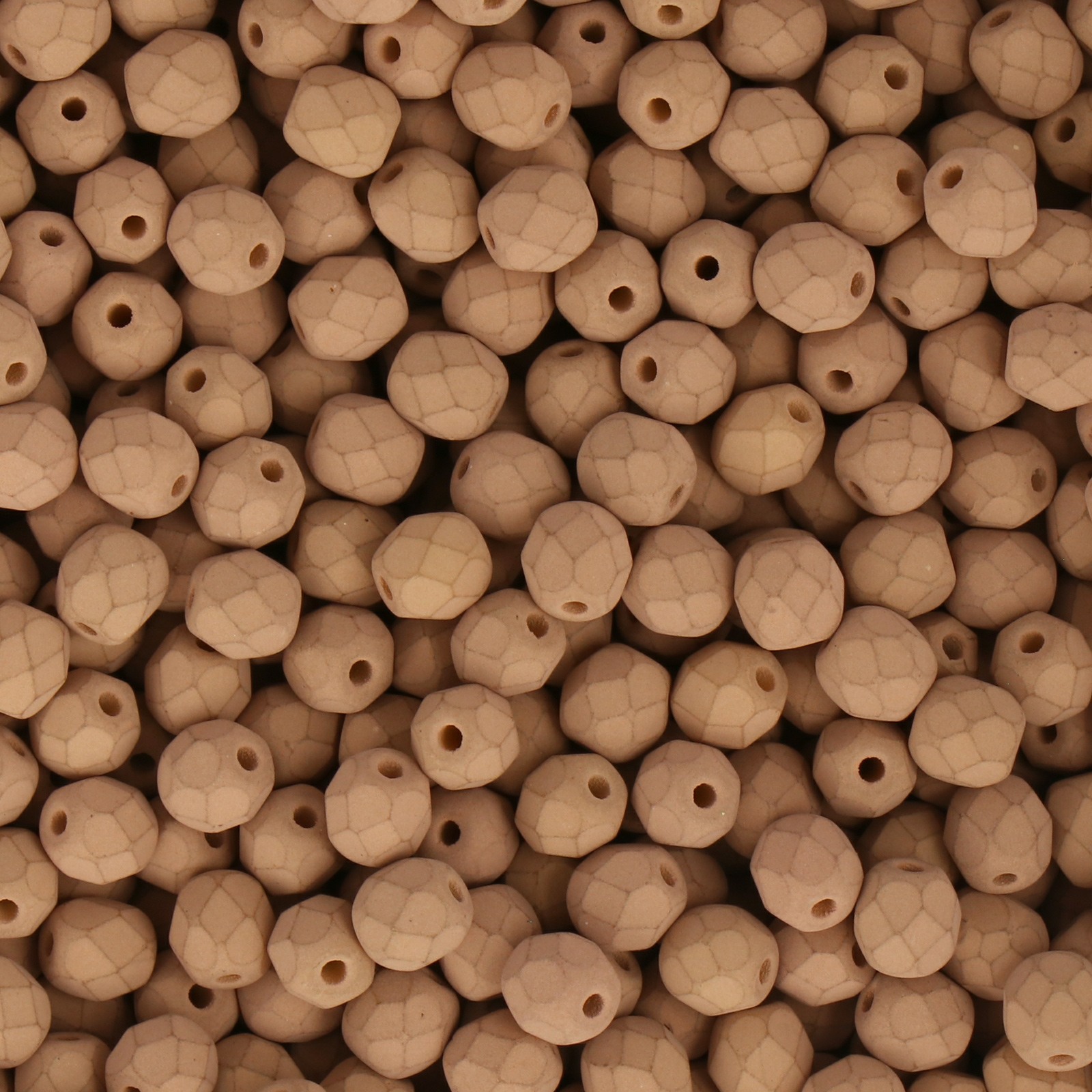 böhmische glasschliffperlen bondeli matte cocoa 4mm | 50st