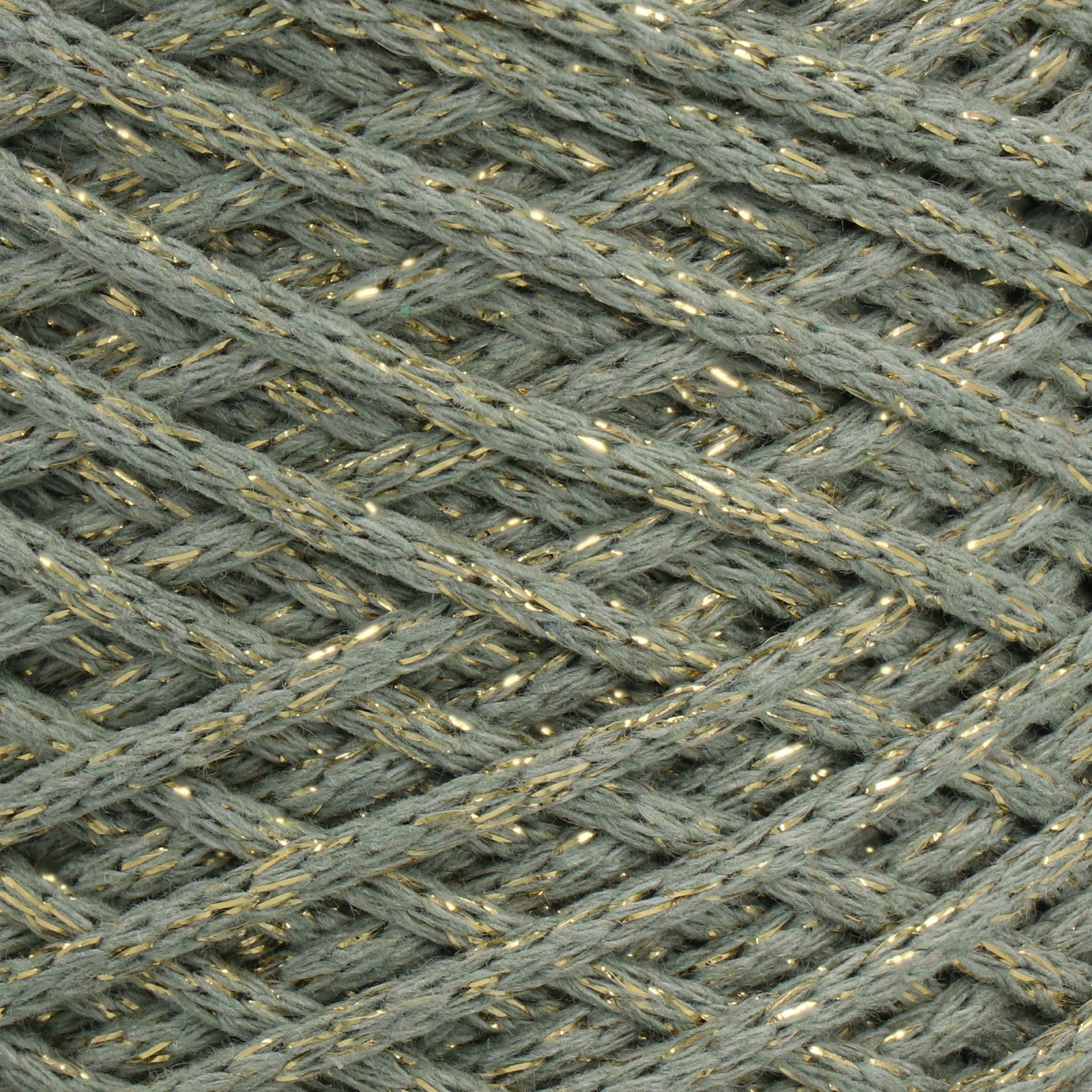 eco vita 4 dmc metallic eucalyptus (128) recycled cotton cord - 250gr (200mt) | 1pc