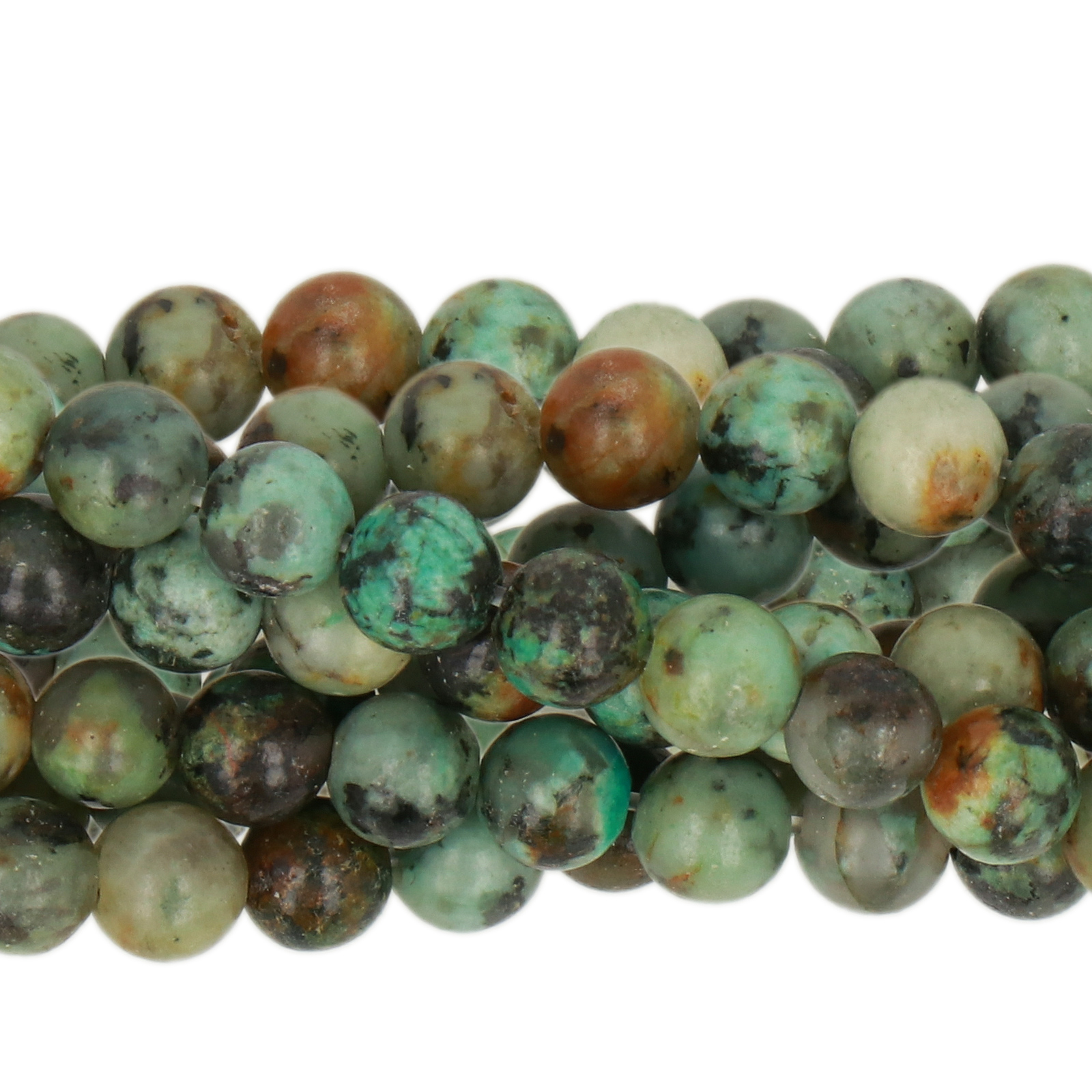 african turquoise smooth round 4mm | 15/16-inch strand