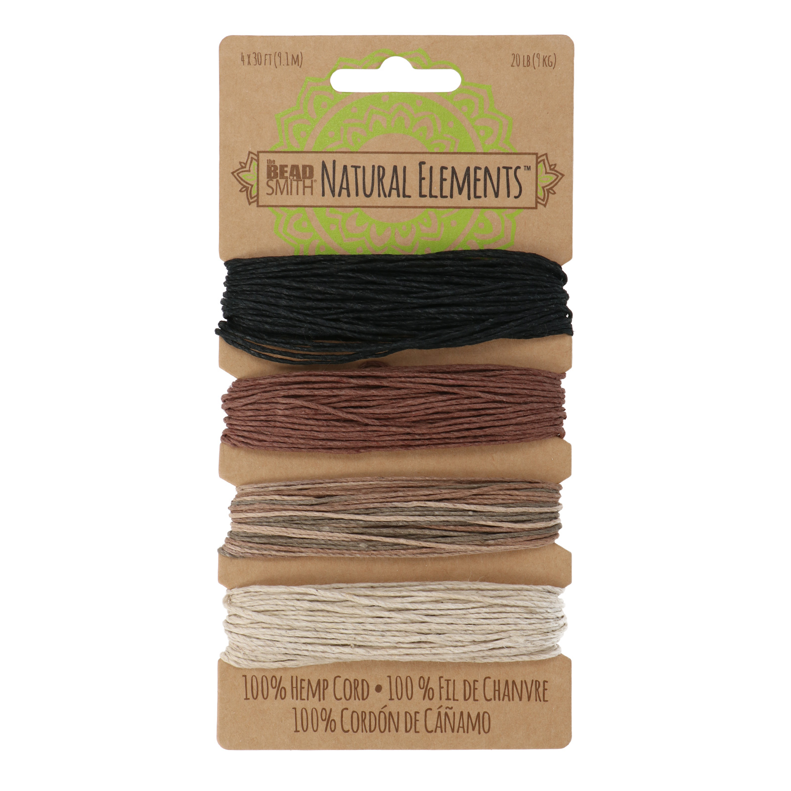 hemp cord neutral - size 1mm - 36mt spool | 1pc