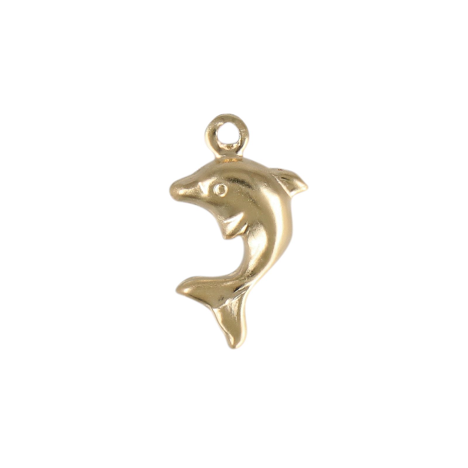 gold-filled 14k dolphin charm 11x8mm | 1pc