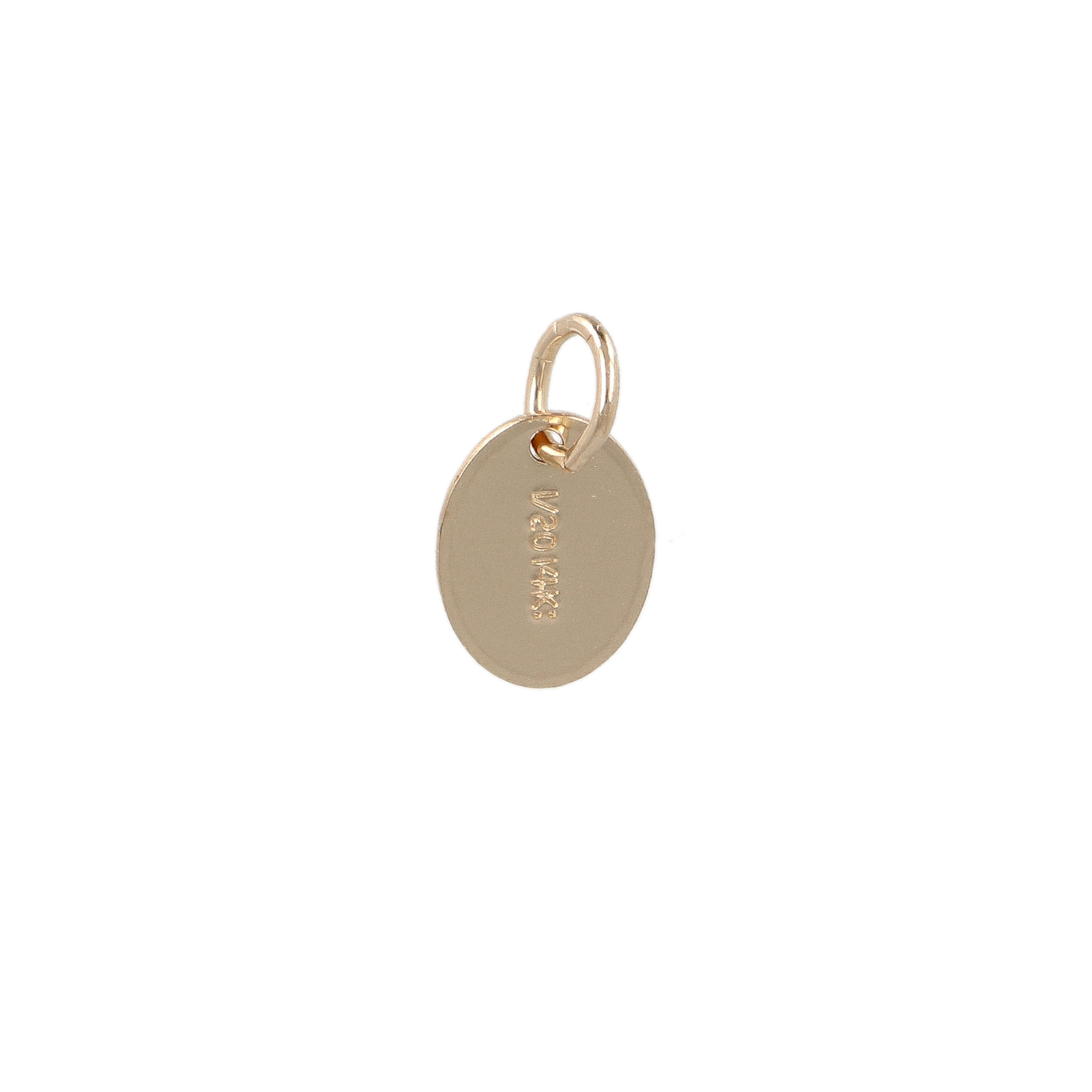 gold-filled 14k quality oval tag 7,3x5,5mm | 2pc