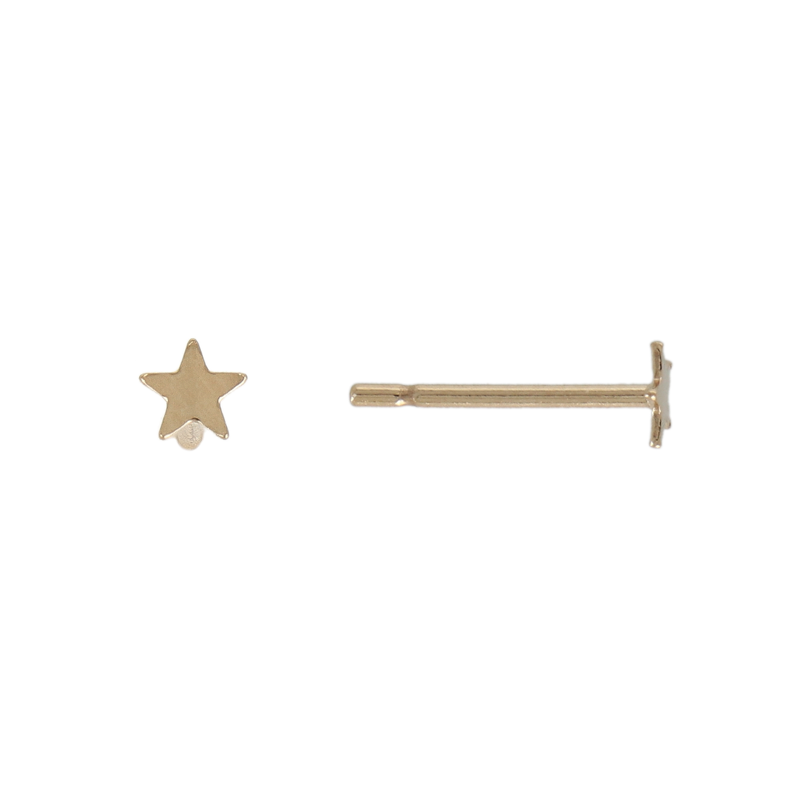 gold-filled 14k star post earring 3,5mm | 2pc