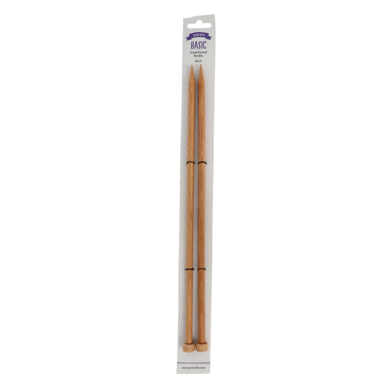 drops birch single pointed needles 35cm - 8mm | 1pc