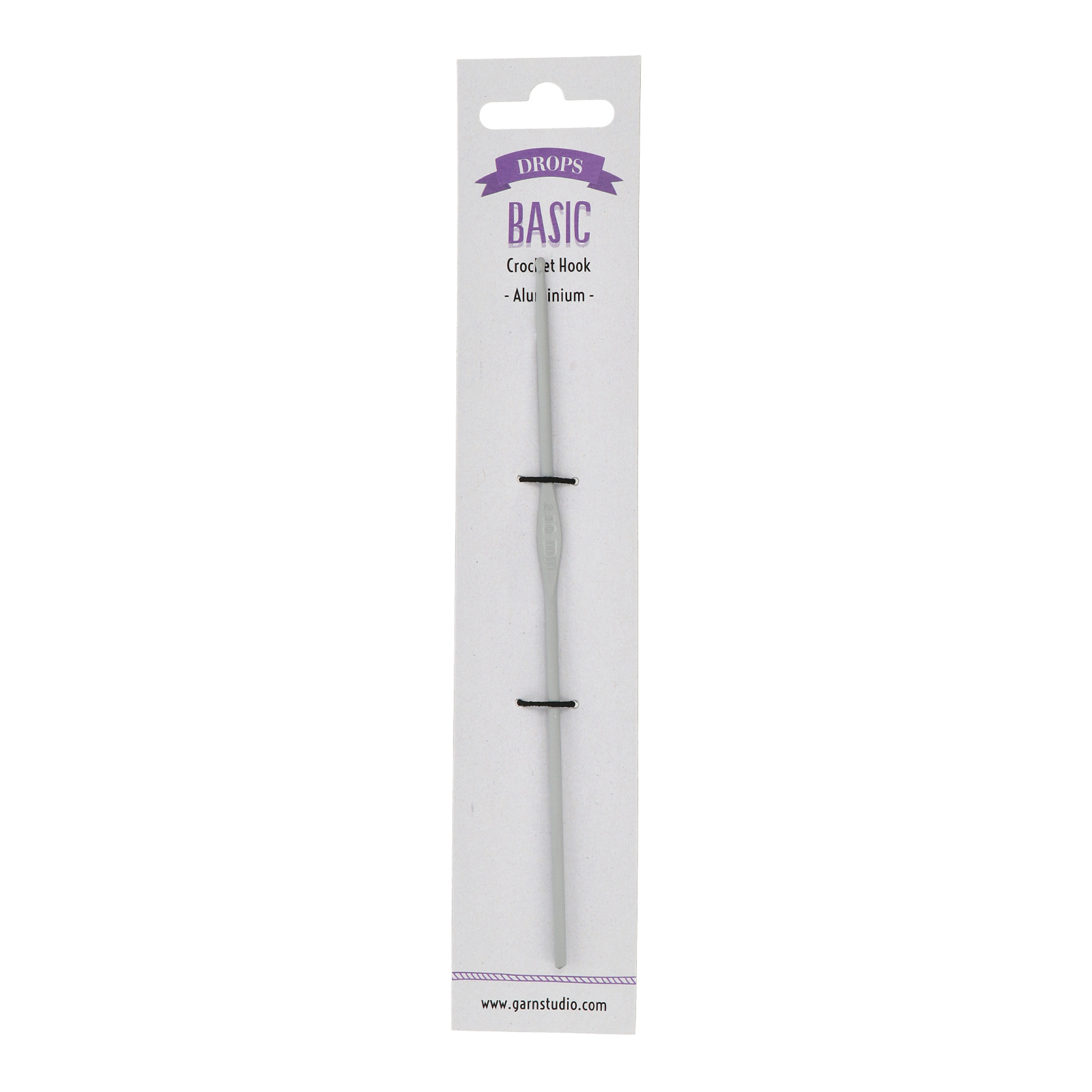 drops aluminium crochet 15cm - 2,5mm | 1pc