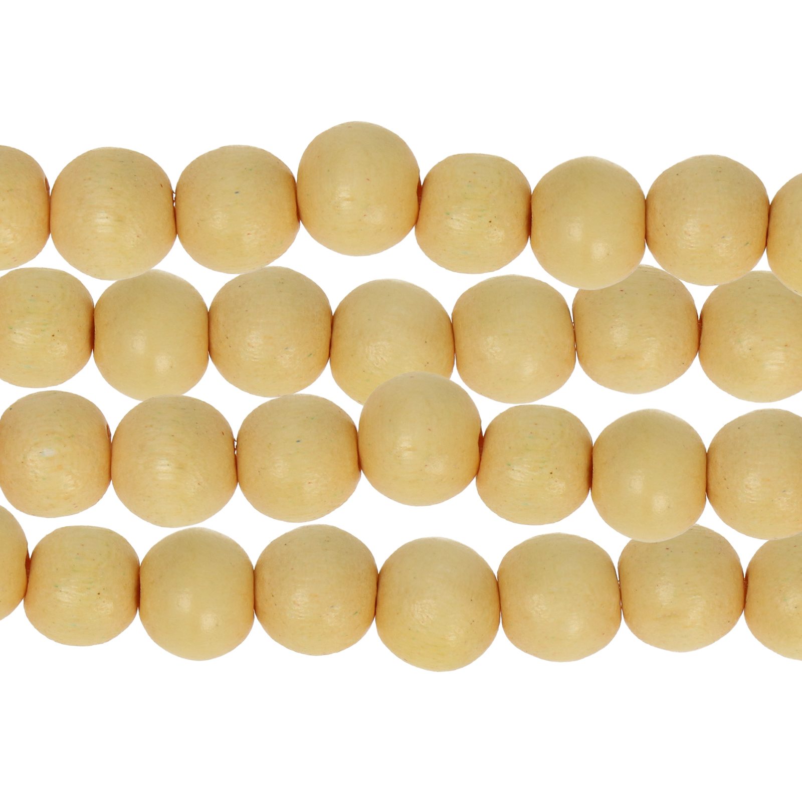 dyed wood beads - lemon 8mm | 16-inch strand