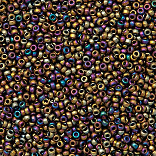 miyuki rocailles 15/0 - metallic purple gold iris (188) | 5gr