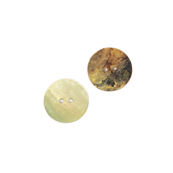 drops button - green mother of pearl 611 - round 20mm | 2pc