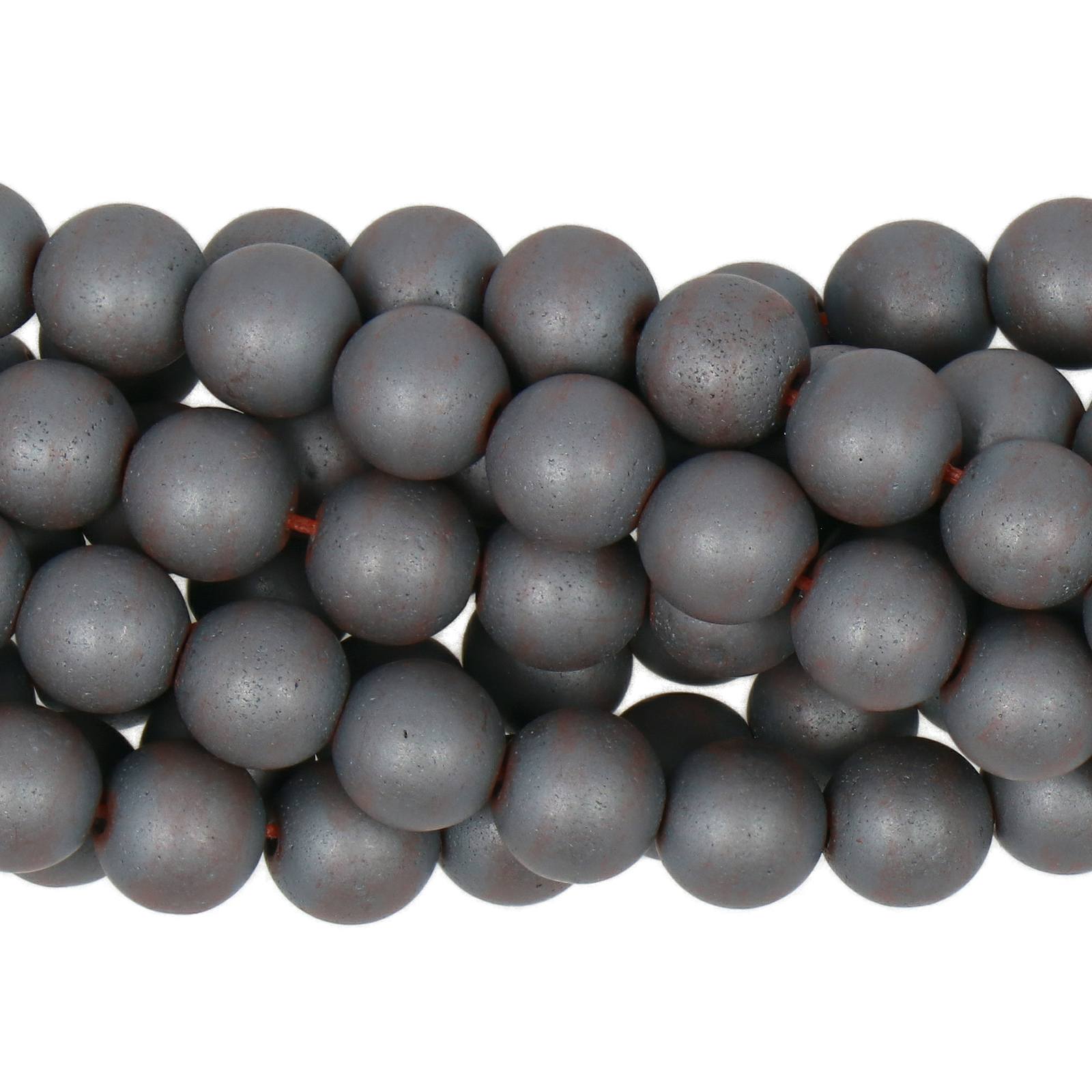 hämatit matte silver glatt runde 6mm | strang 38/40cm