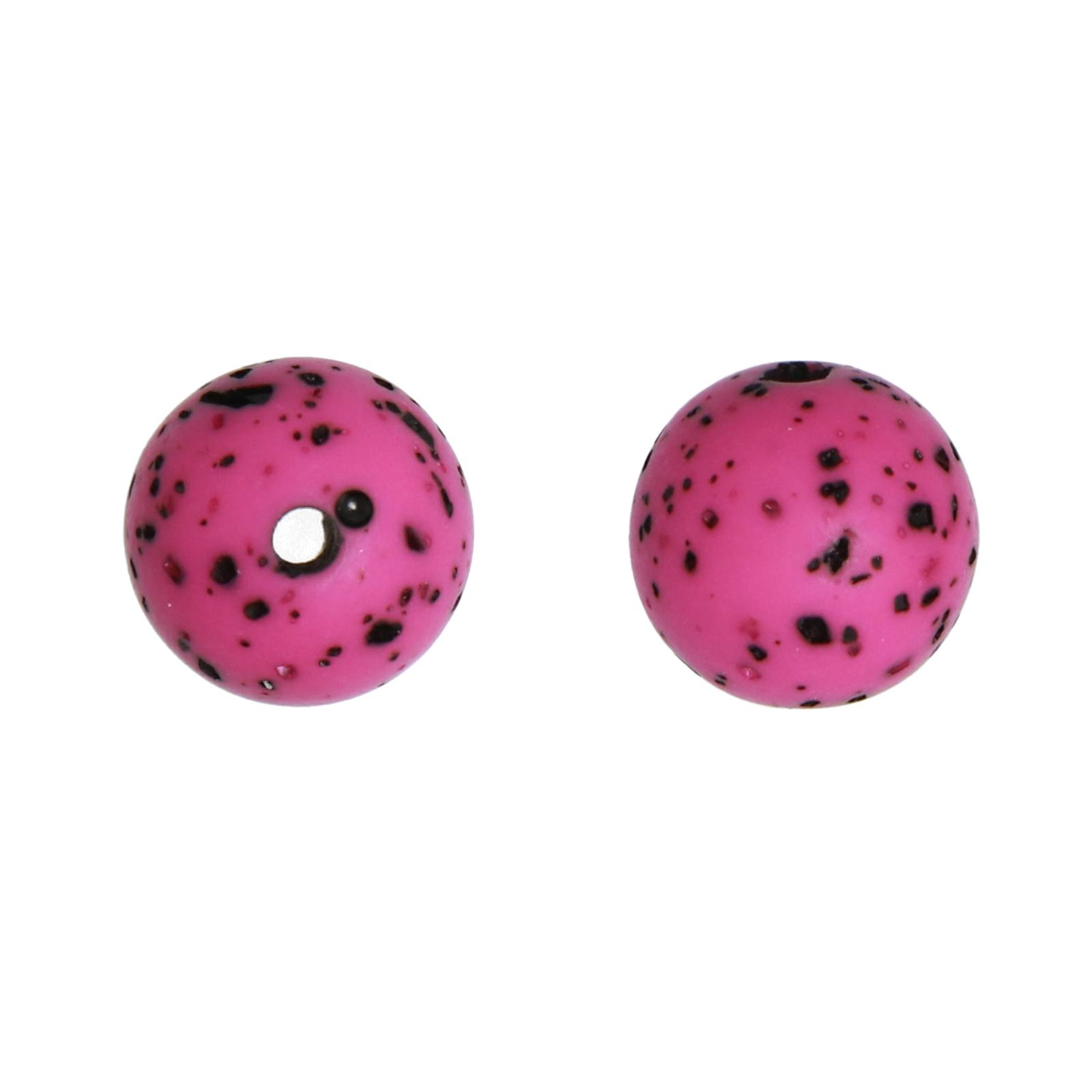 purple terrazzo resin smooth round 10mm | 10pc