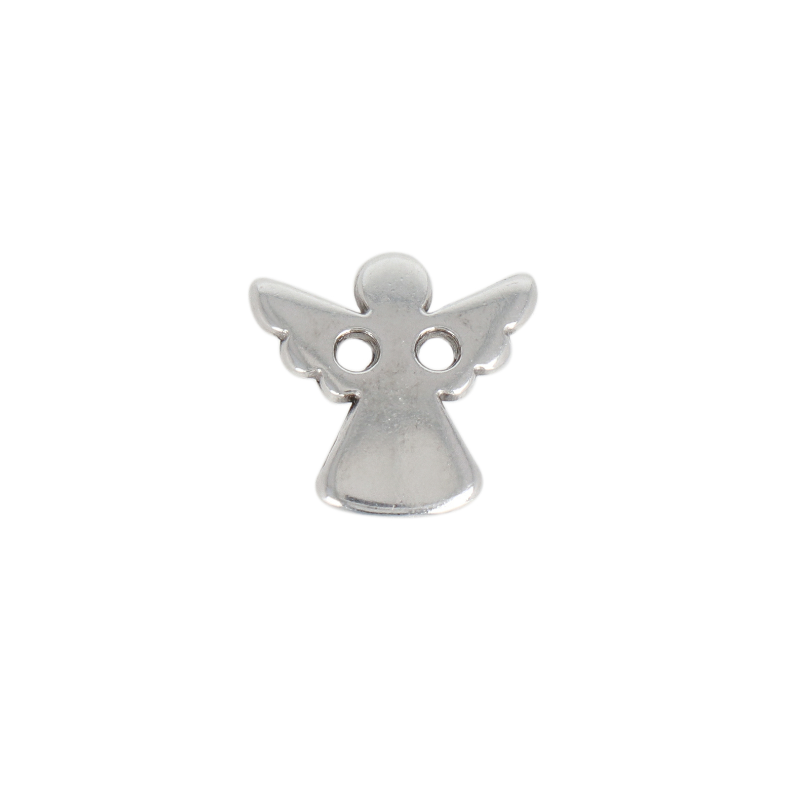 antique silver plated angel link 11mm | 8pc