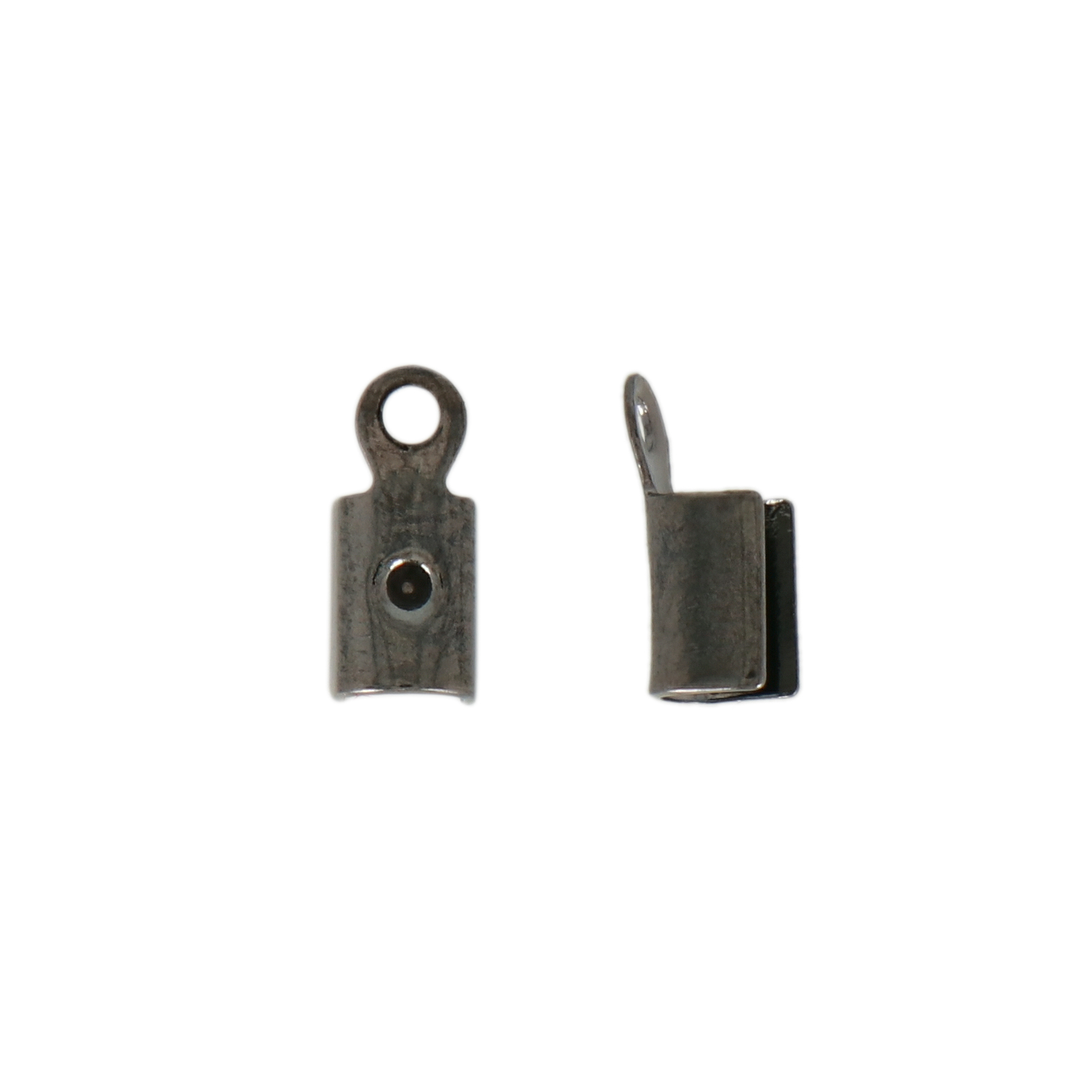 gunmetal plated crimp end 7x3mm (width 2mm) | 48pc