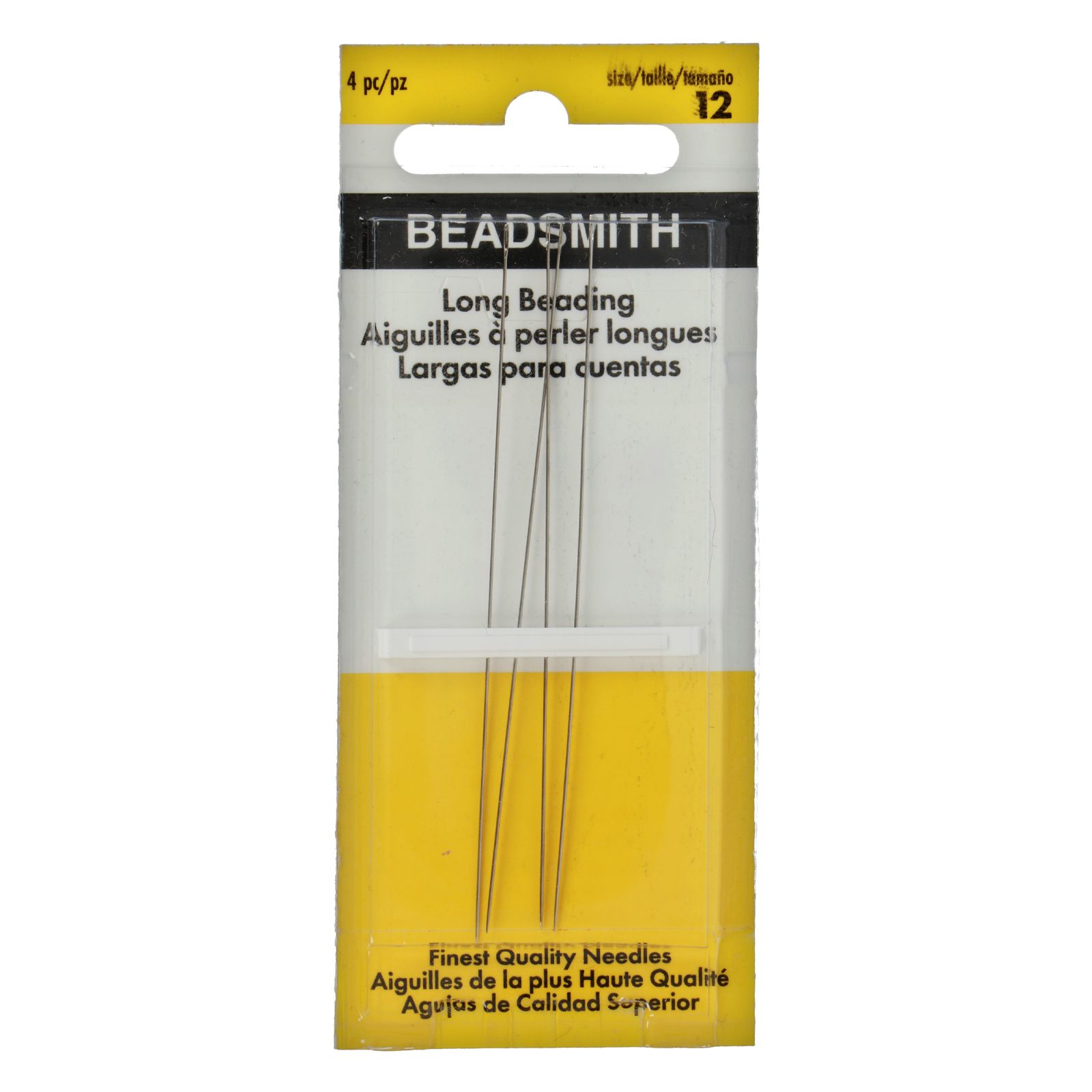 long beading needles size 12 - 72mm | 4pc