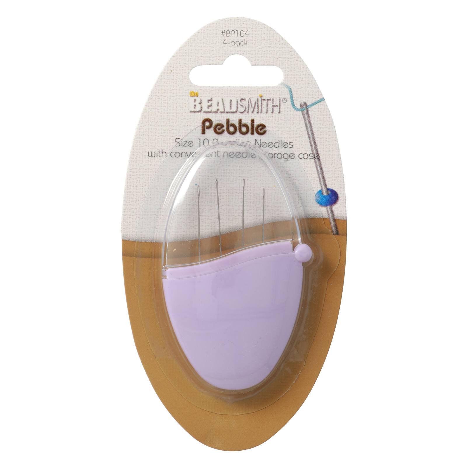 pebble beading needles size 10 | 4pc