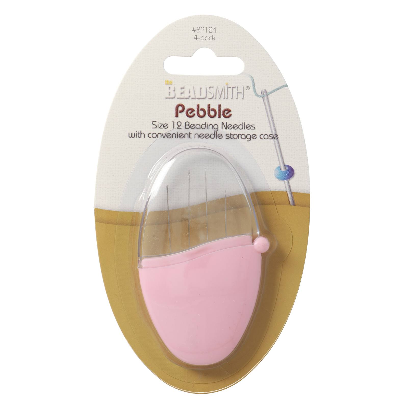 pebble beading needles size 12 | 4pc