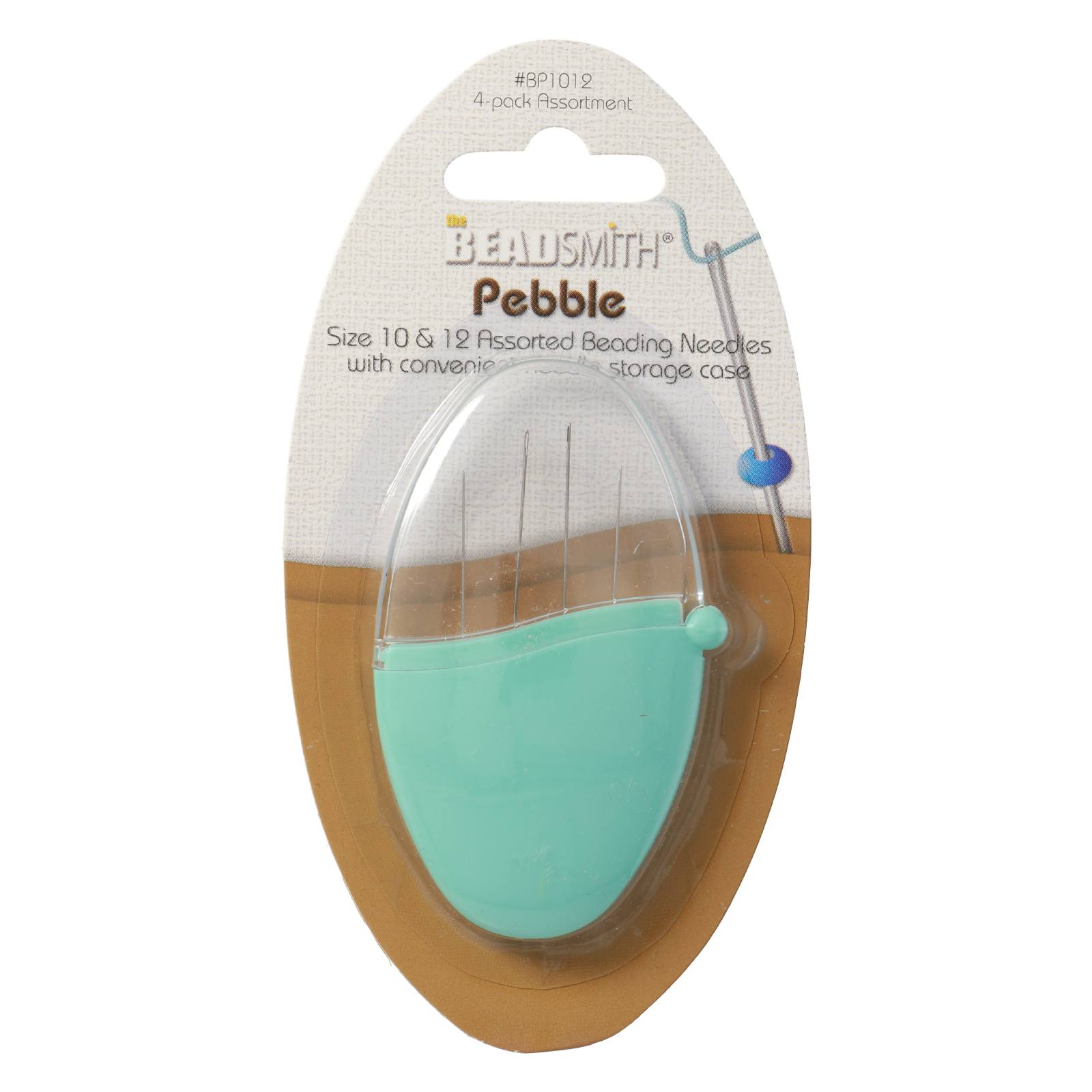 fädelnadeln für perlen pebble größe 10/12 | 4st