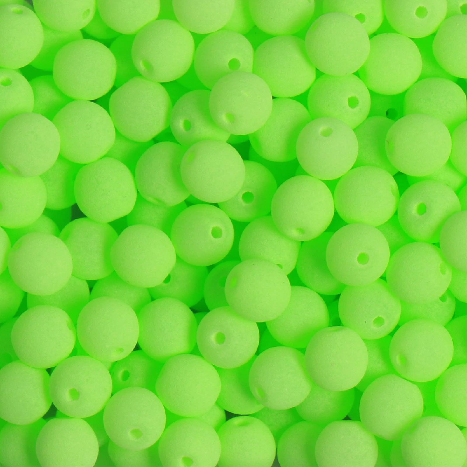 czech glass druk beads - bondeli matte lime round 4mm | 100pc