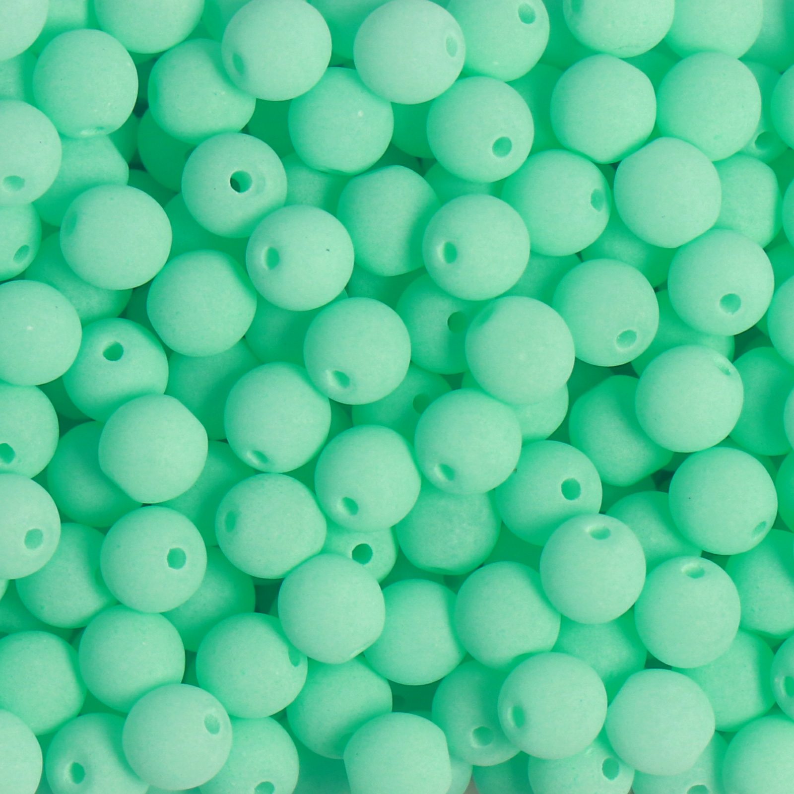 czech glass druk beads - bondeli matte turquoise round 4mm | 100pc