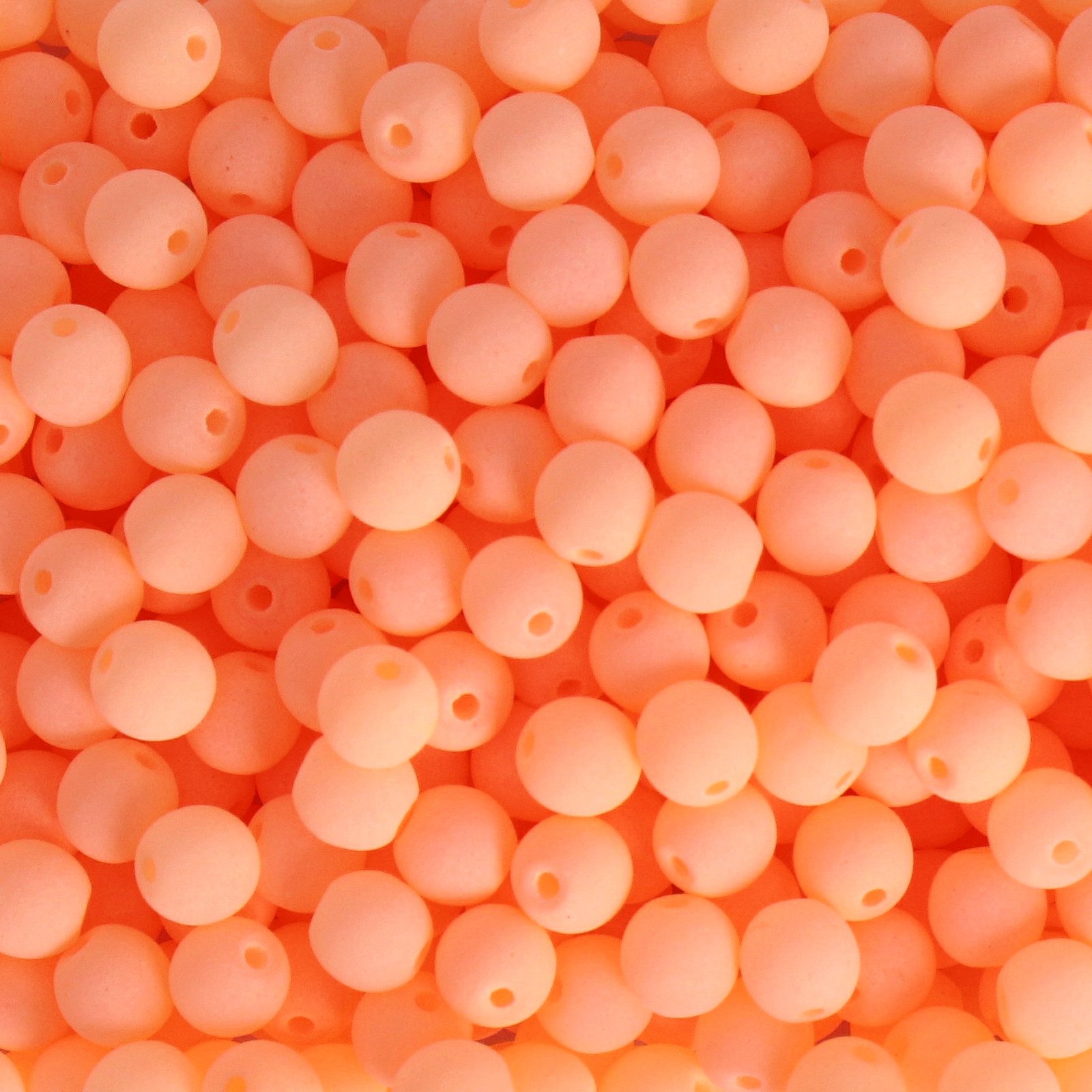 czech glass druk beads - bondeli matte orange round 3mm | 100pc