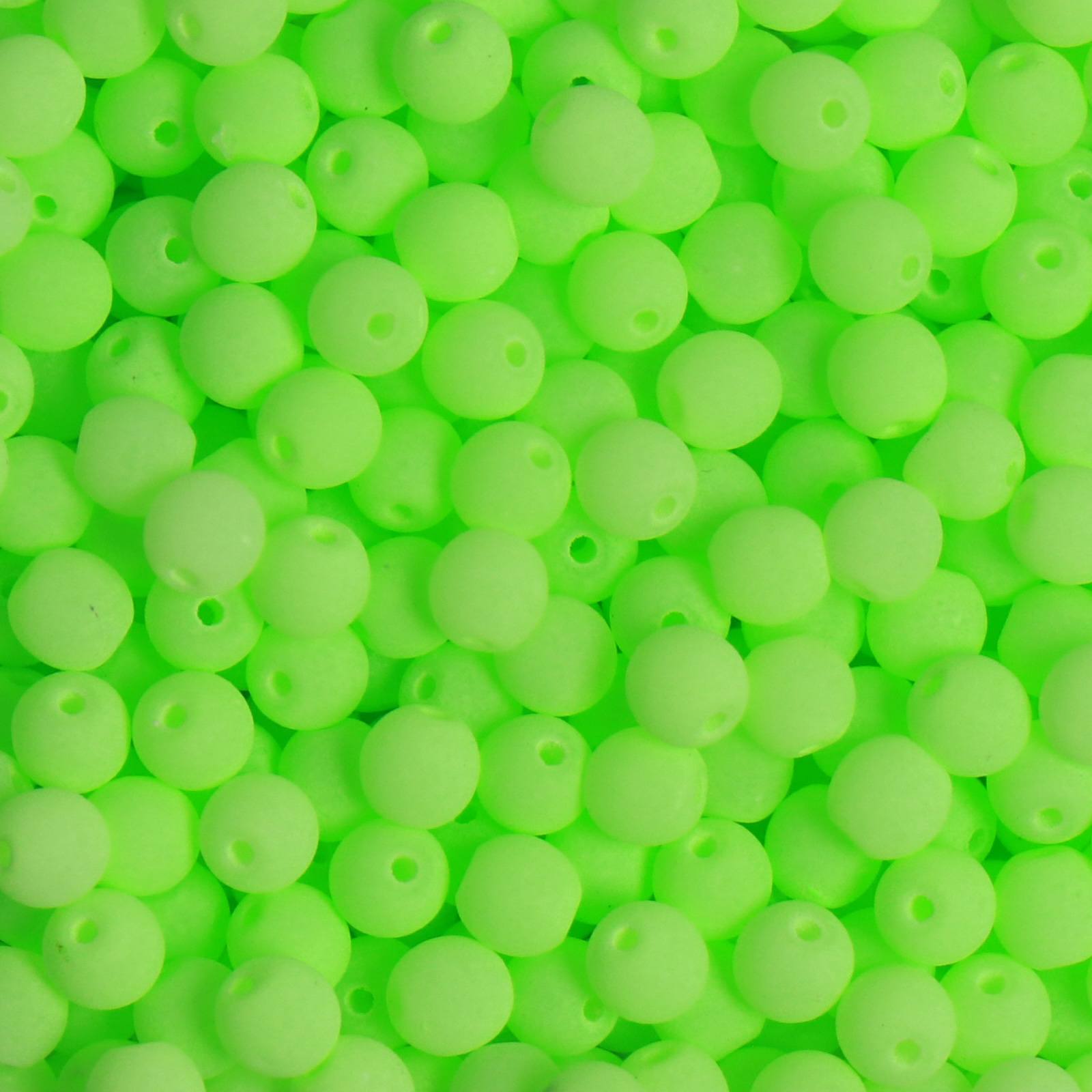 czech glass druk beads - bondeli matte lime round 3mm | 100pc