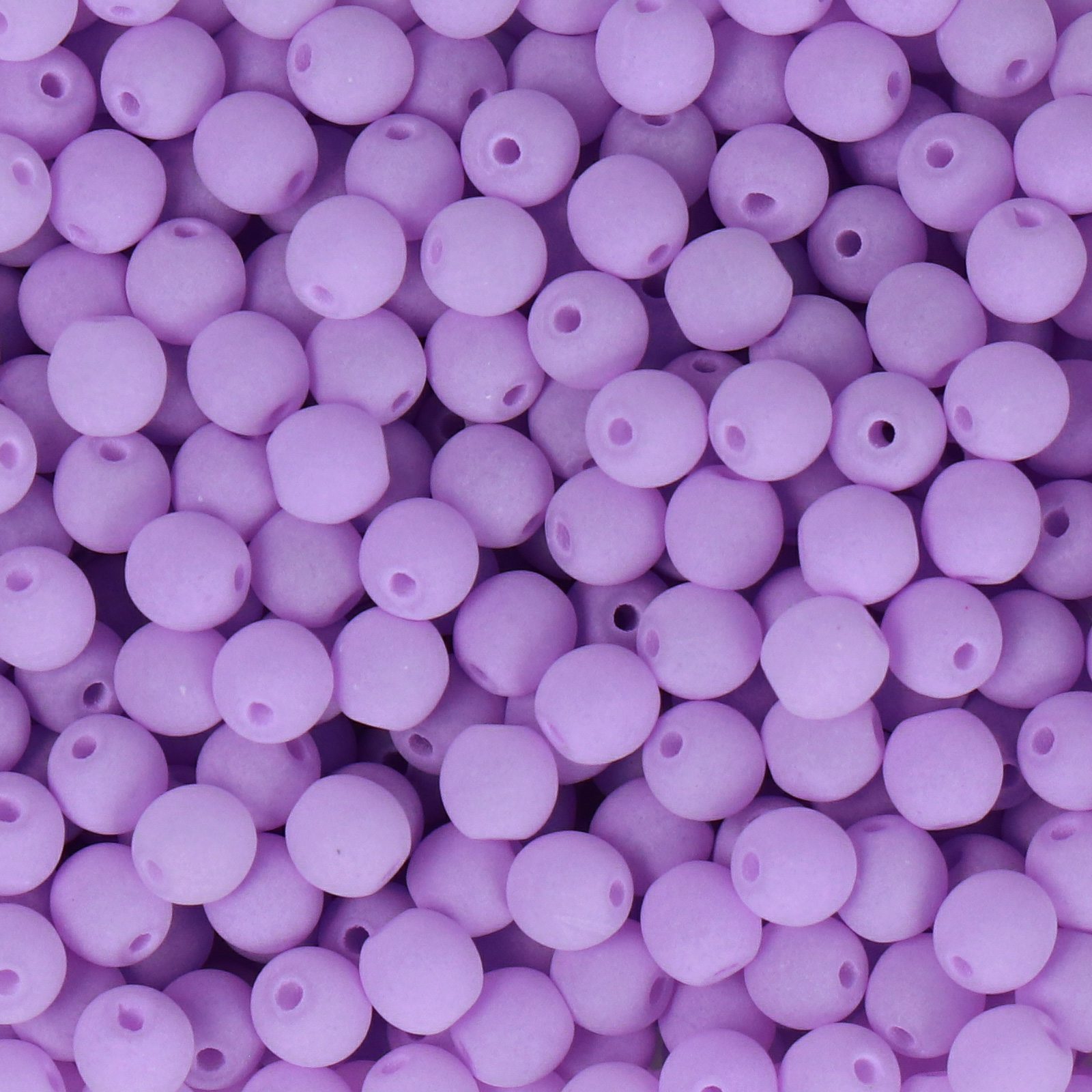 czech glass druk beads - bondeli matte violet round 3mm | 100pc