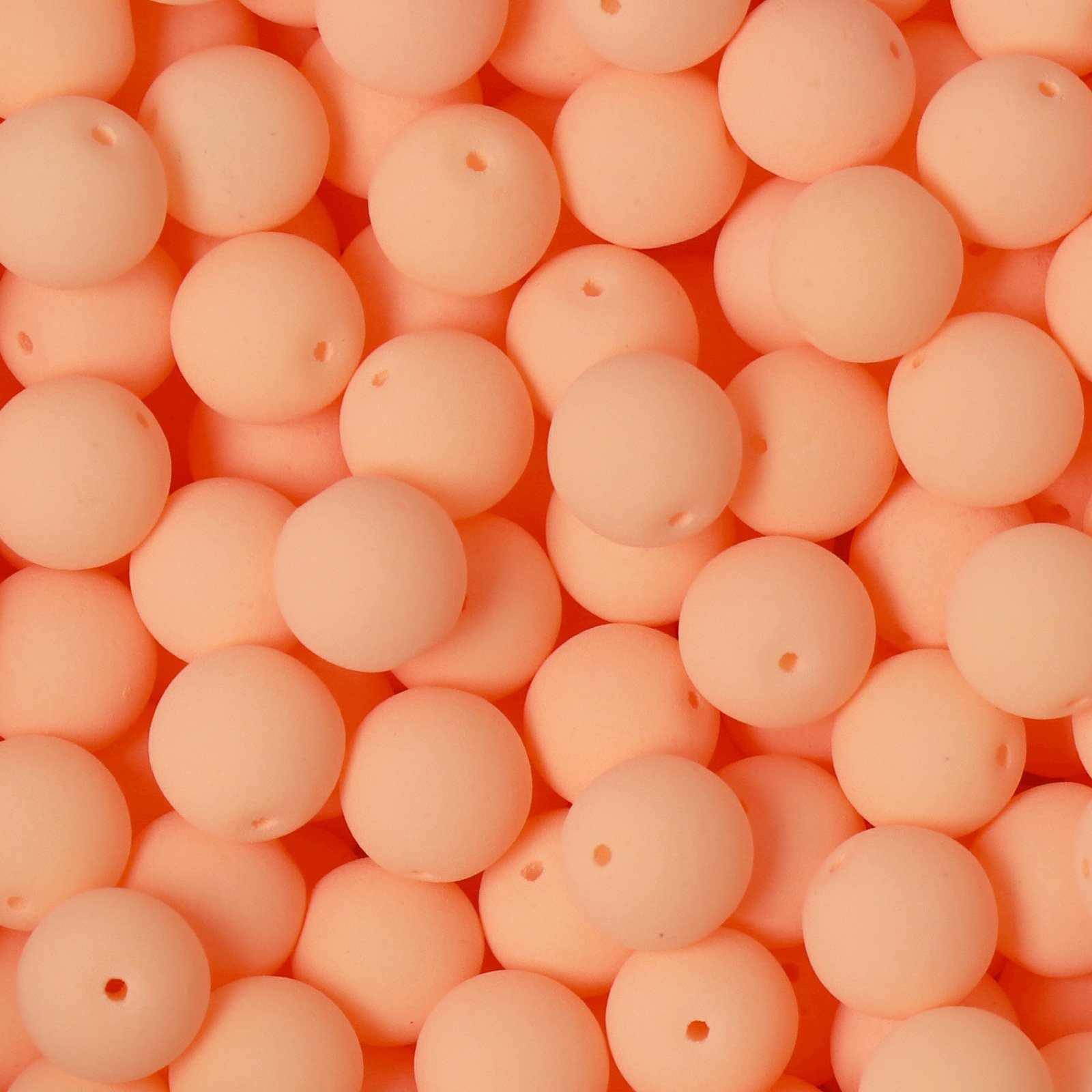 czech glass druk beads - bondeli matte orange round 6mm | 50pc