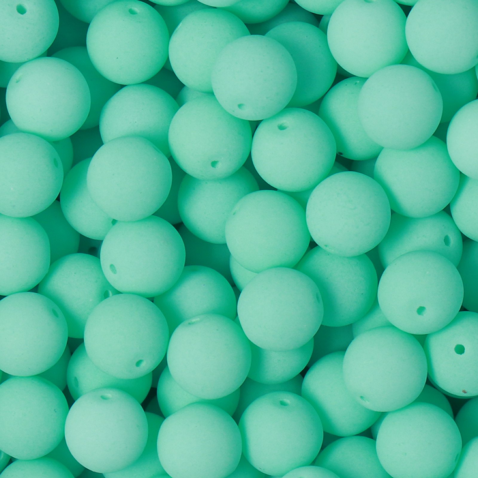 czech glass druk beads - bondeli matte turquoise round 6mm | 50pc