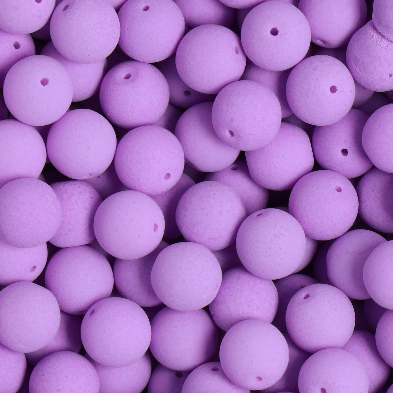 czech glass druk beads - bondeli matte violet round 6mm | 50pc