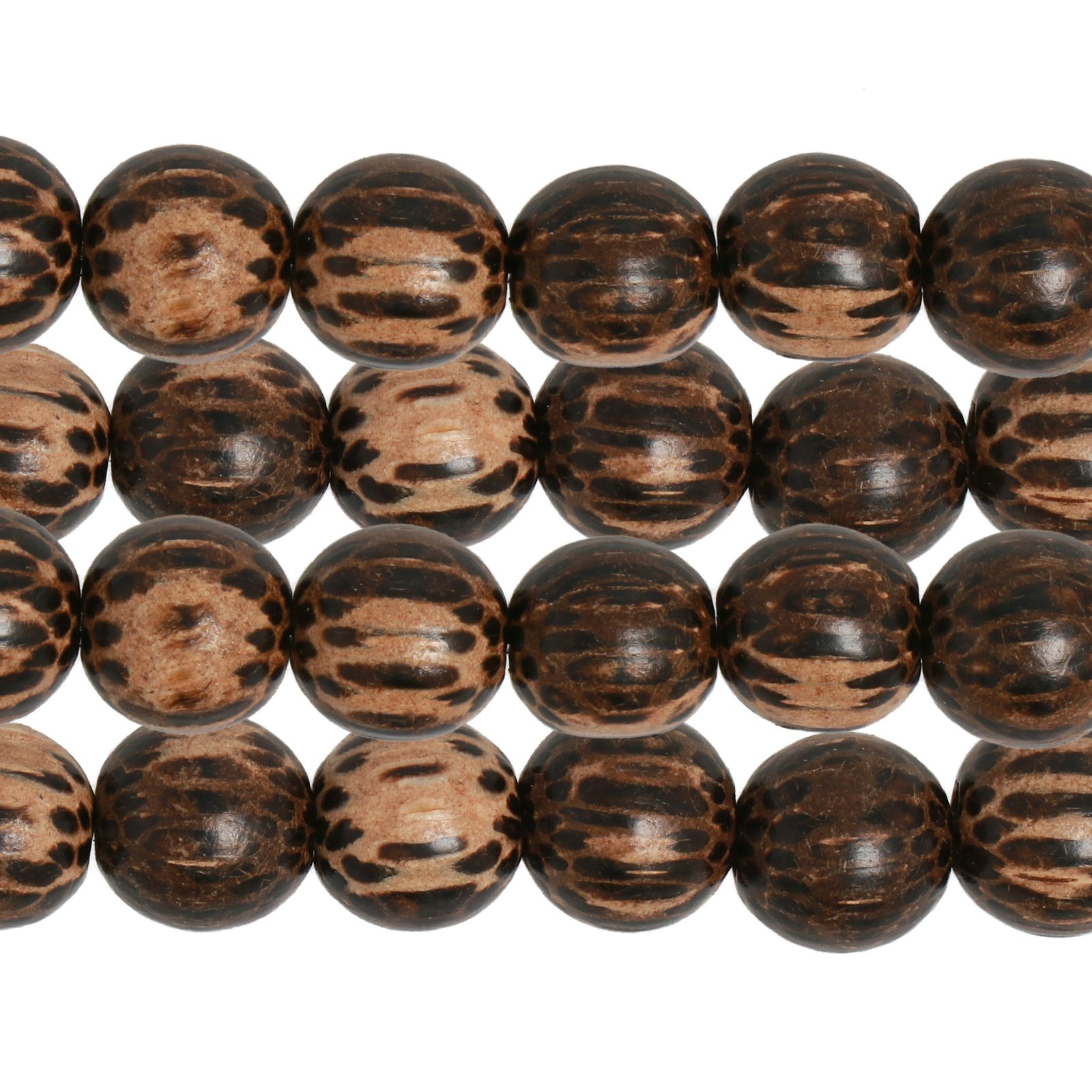 holz perlen patikan rund 10mm | 1 strang 40cm