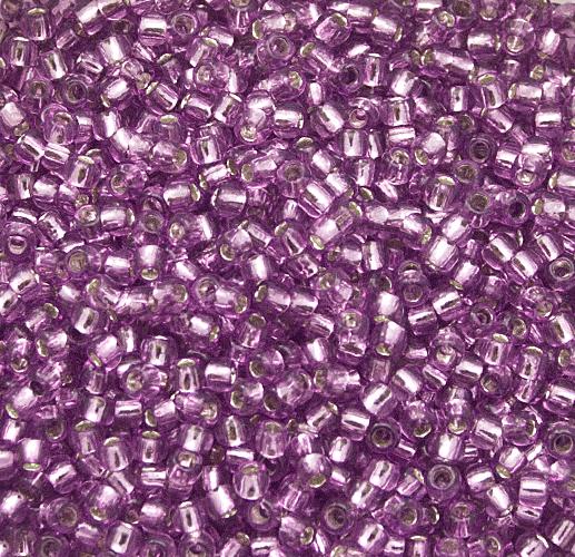 rocaille toho seed beads 11/0 - silver-lined light grape (2219) | 10gr