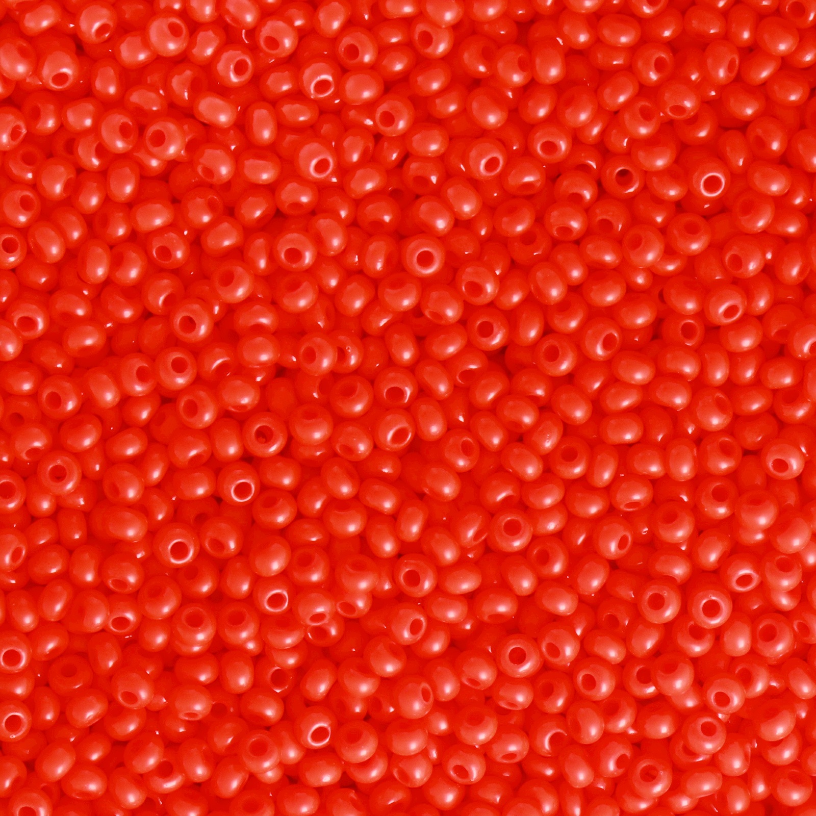 sattperlen preciosa rocailles 9/0 opaque light red | 40gr