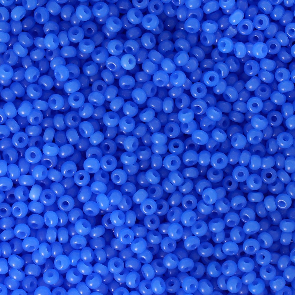 sattperlen preciosa rocailles 9/0 opal blue | 40gr