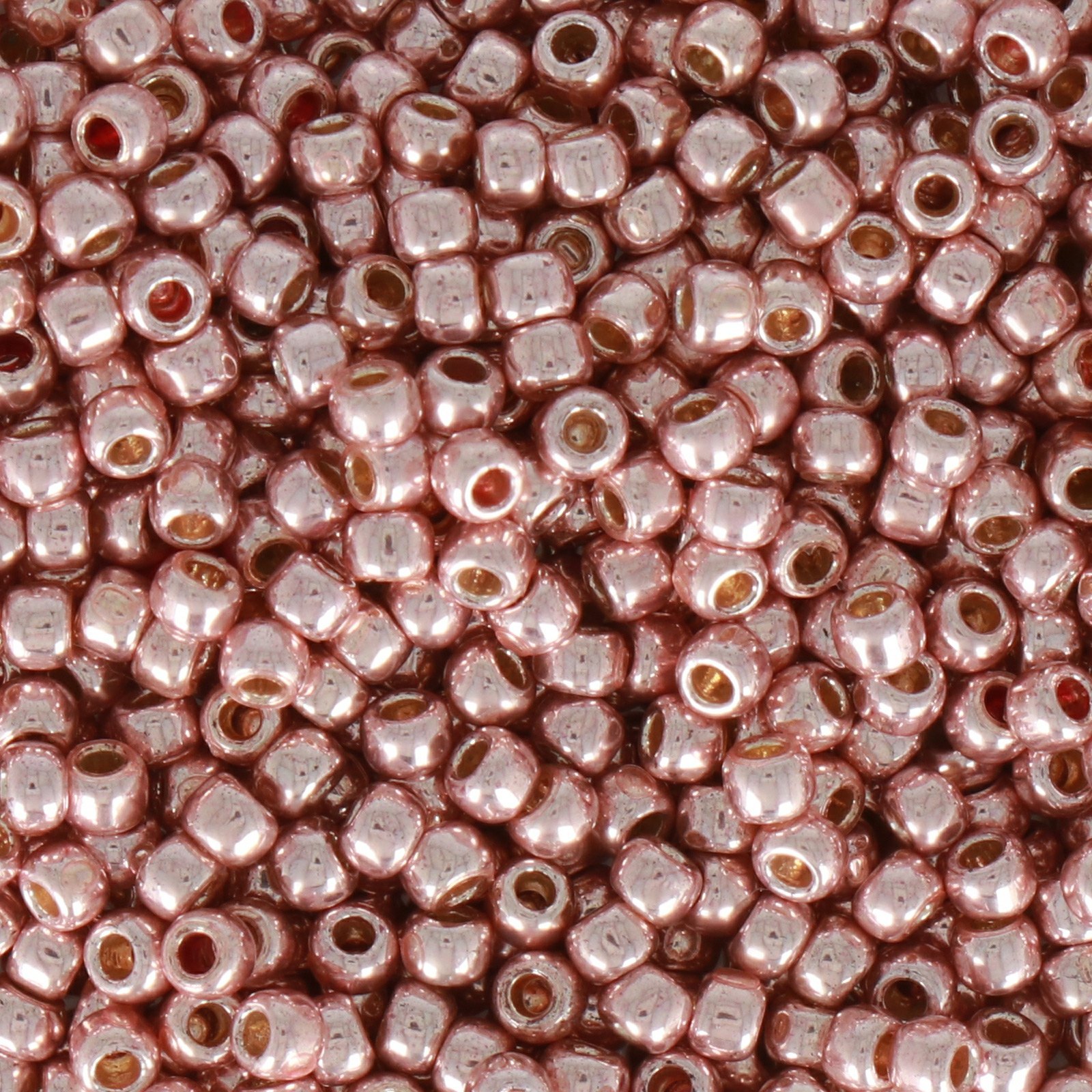 rocaille toho seed beads 11/0 permanent finish galvanized sweet blush (pf552) | 10gr