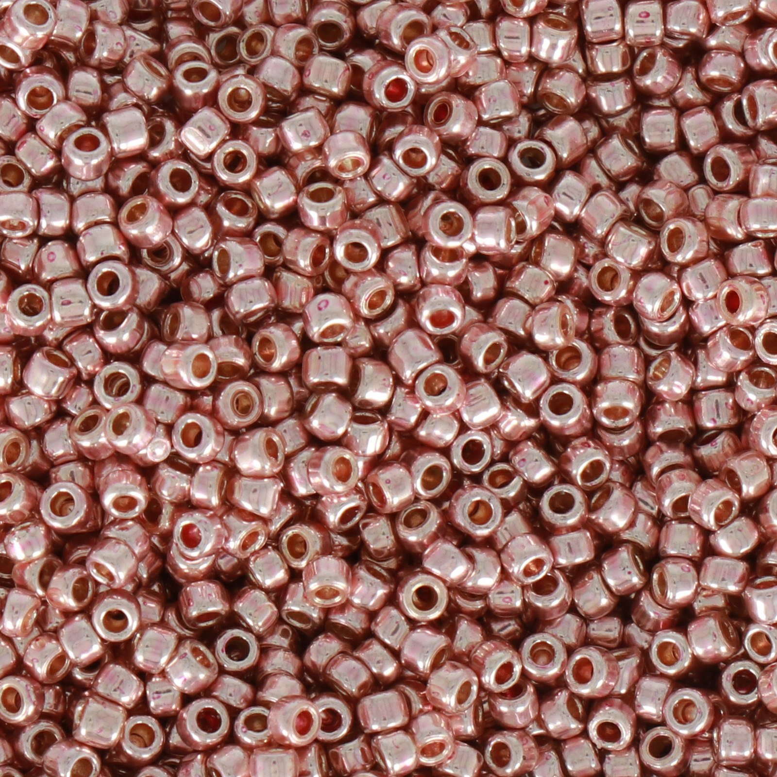 rocaille toho seed beads 15/0 permanent finish galvanized sweet blush (pf552) | 10gr