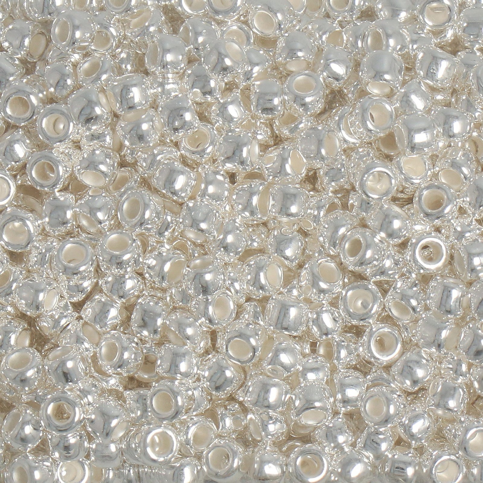 rocaille toho seed beads 8/0 silver plated (mag02) | 5gr