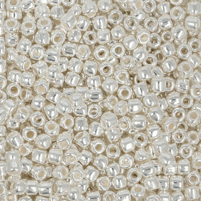 rocaille toho seed beads 11/0 silver plated (mag02) | 5gr