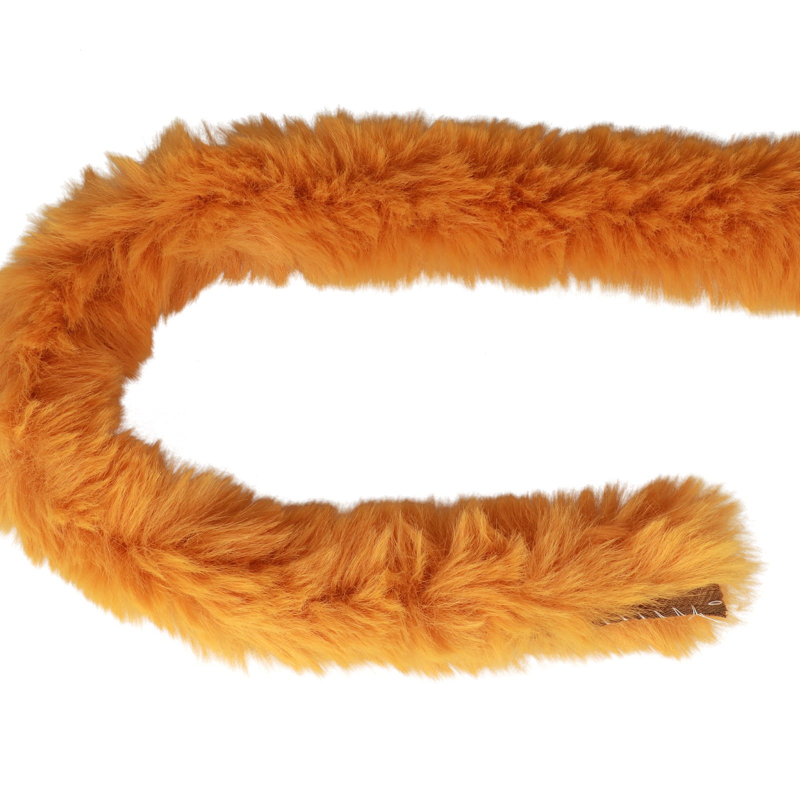 faux fur ribbon for diy bags - mustard - 5cm | 1mt