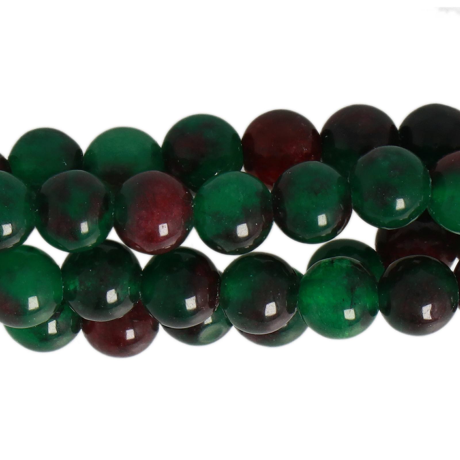stone look dyed jade smooth round 6mm | 15/16-inch strand