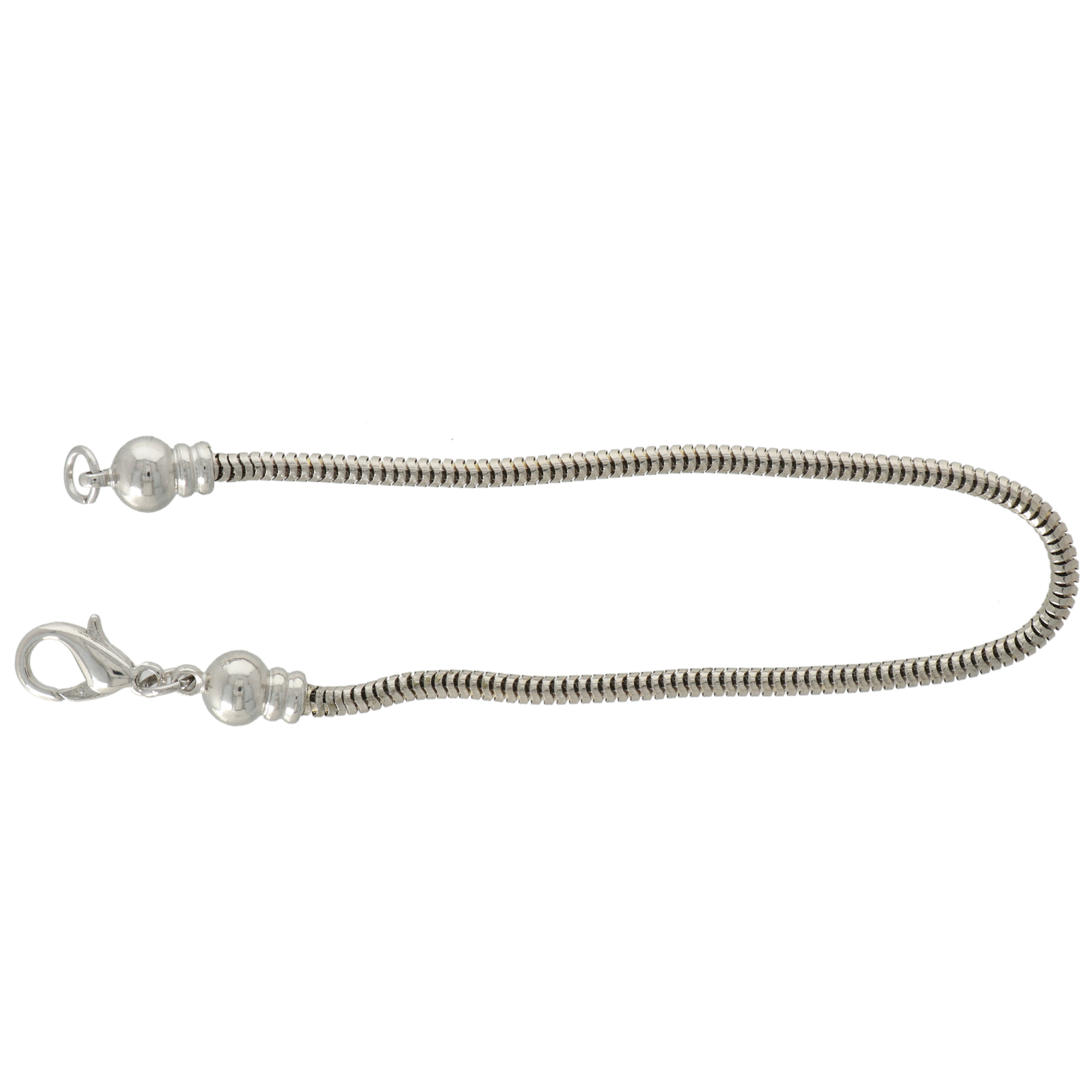 silver plated snake chain 2,5 mm bracelet 19,5cm | 1pc