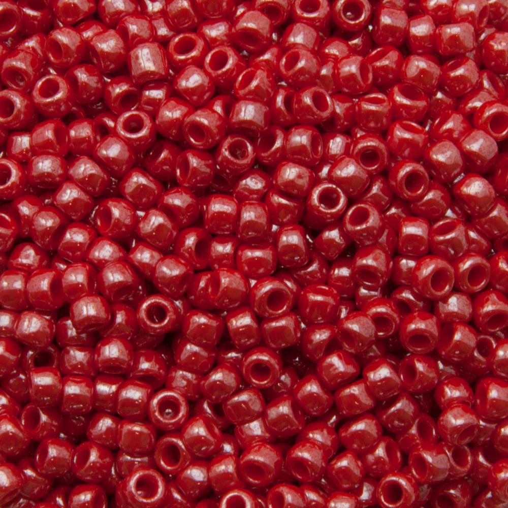 saatperlen toho 8/0 opaque lustered cherry (125) | 10gr