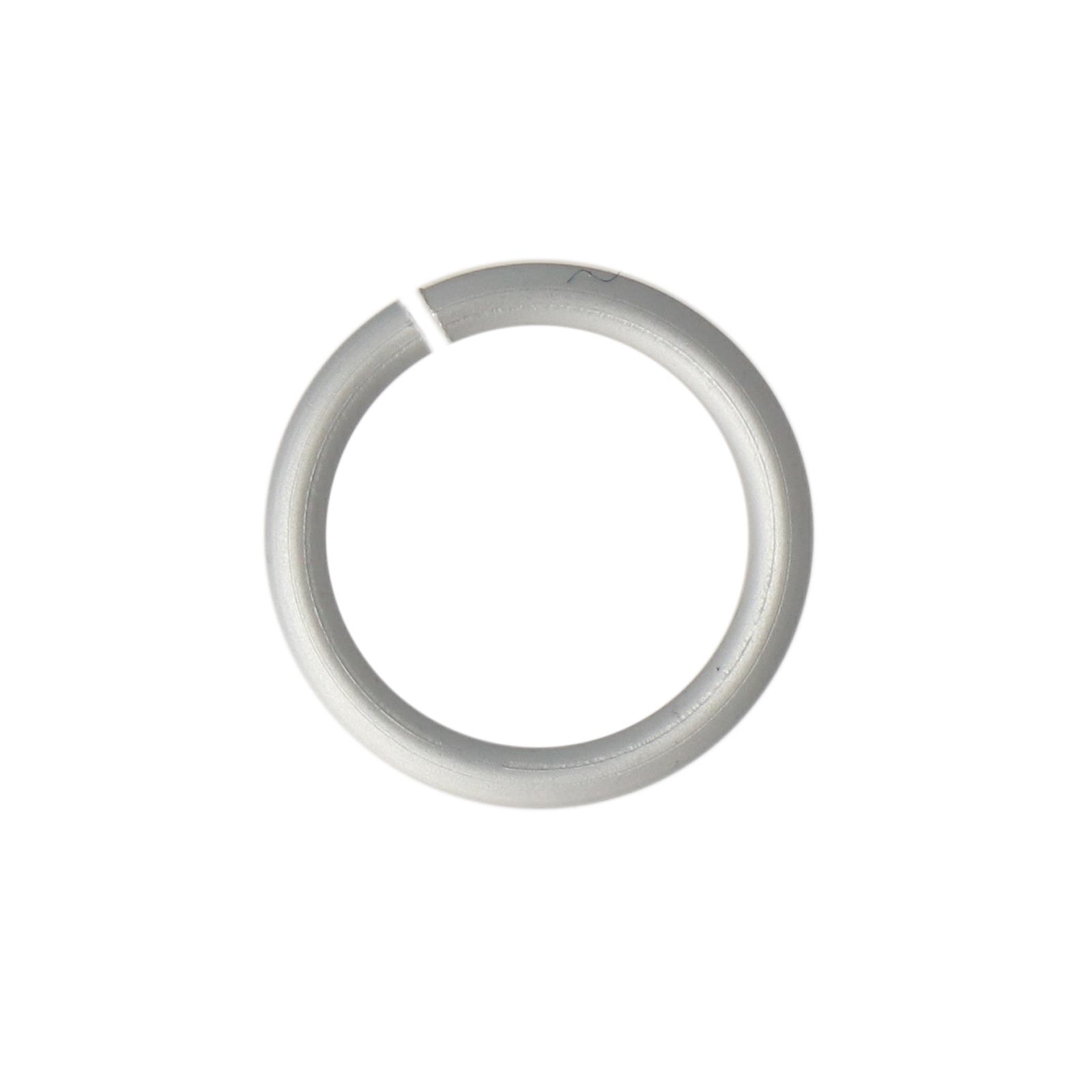chainmaille aluminium biegeringe matte silver 10mm - wire 1,2mm | 40st