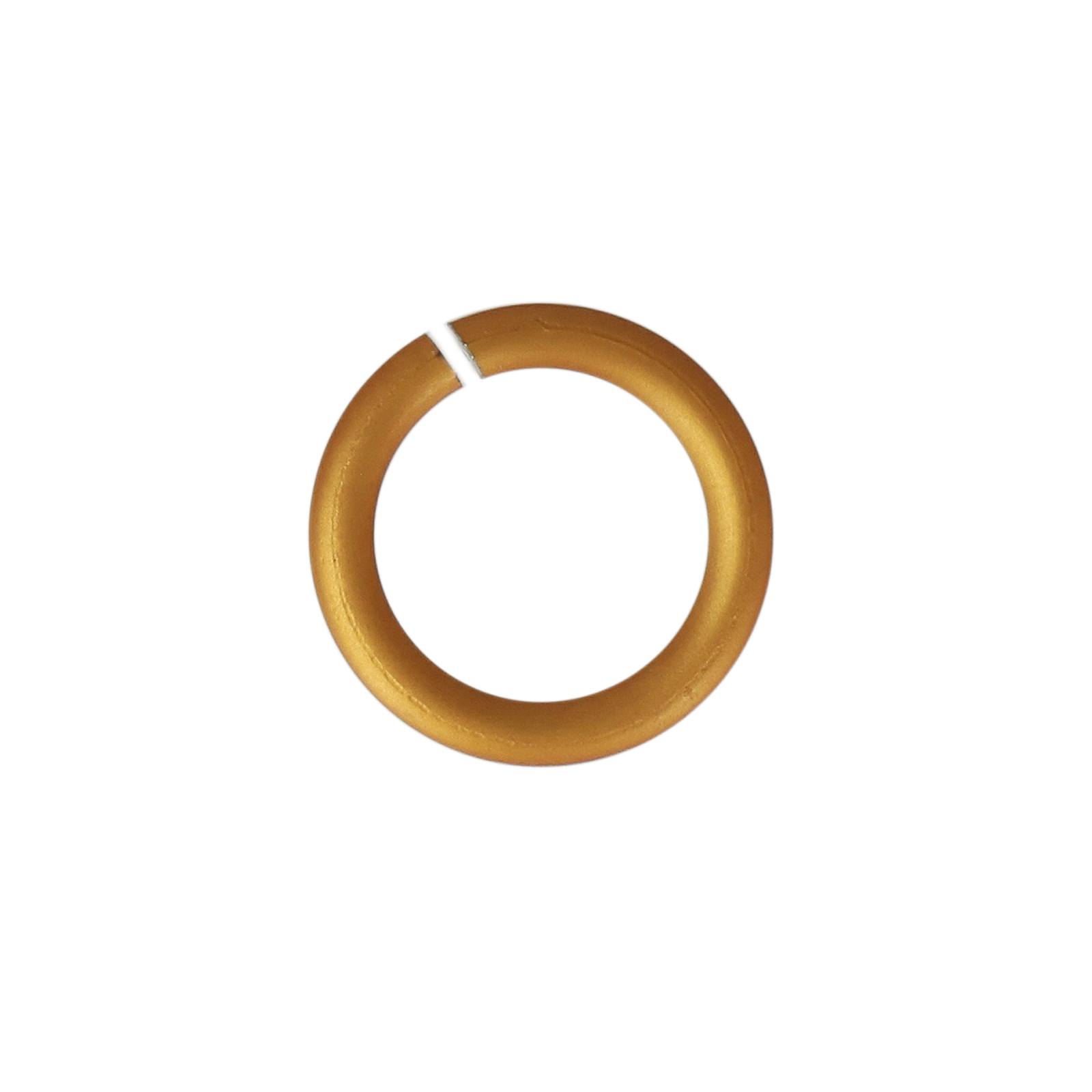 chainmaille aluminium jump ring matte gold 8,2mm - wire 1,2mm | 40pc