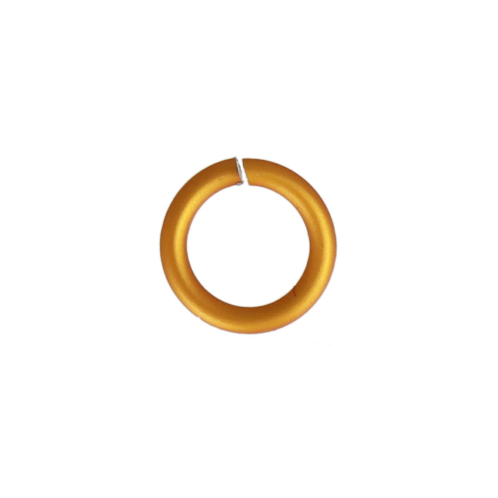 chainmaille aluminium biegeringe matte gold 6mm - wire 1mm | 50st