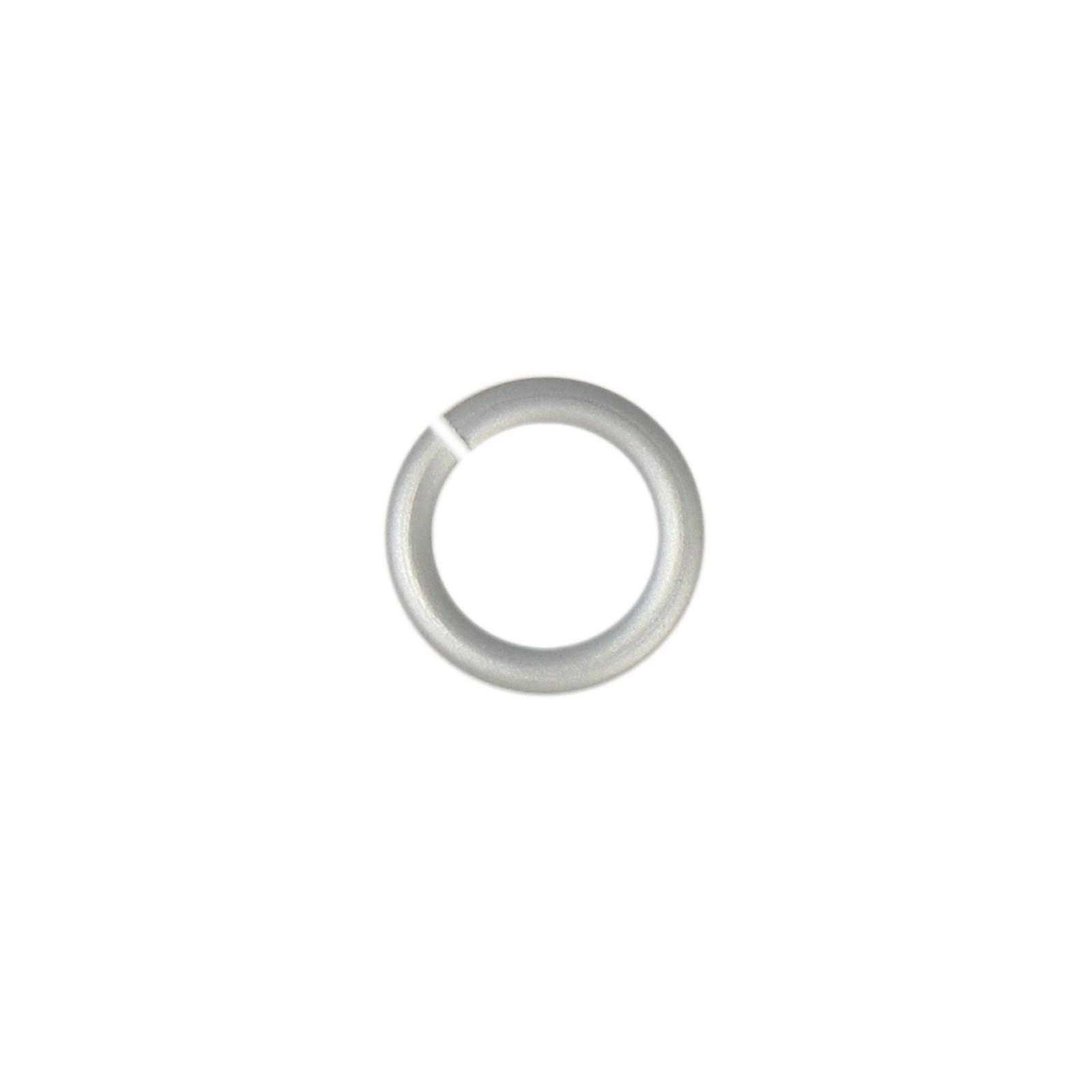 chainmaille aluminium jump ring matte silver 5mm - wire 0,8mm | 75pc