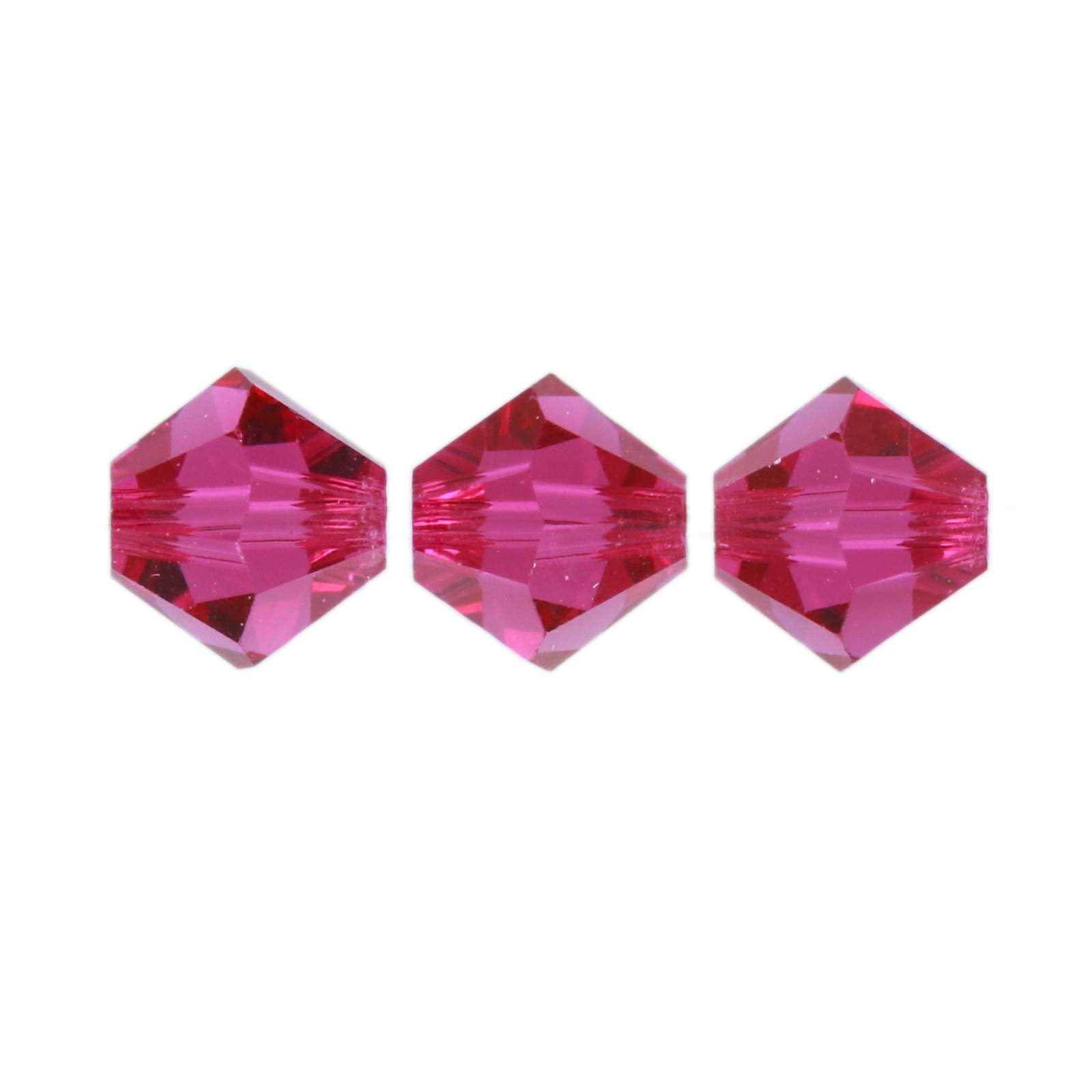 bicone preciosa fuchsia 6mm | 24pc
