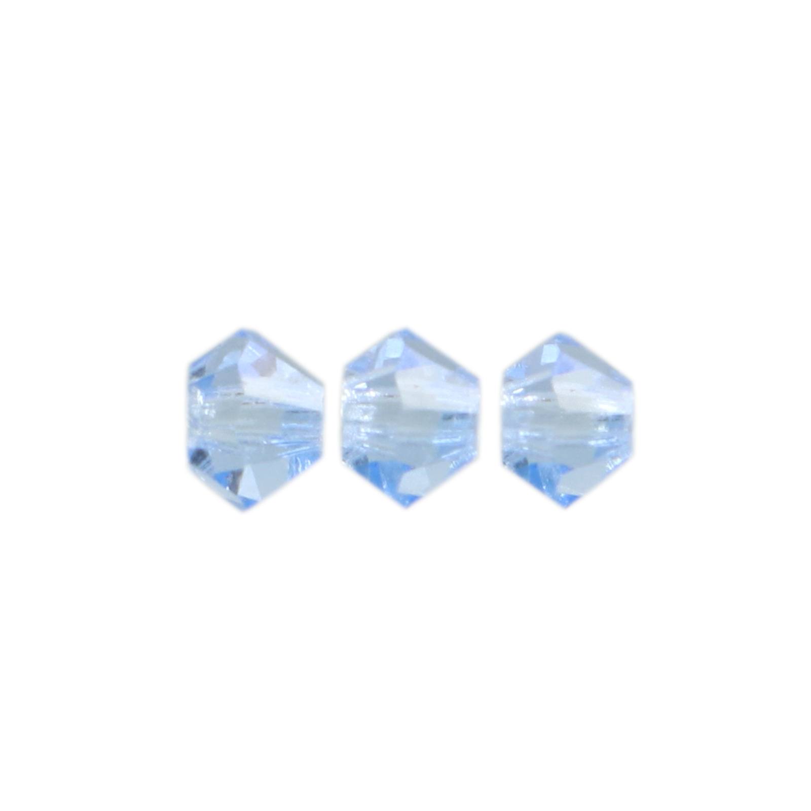 bicone preciosa light sapphire 3mm | 40pc
